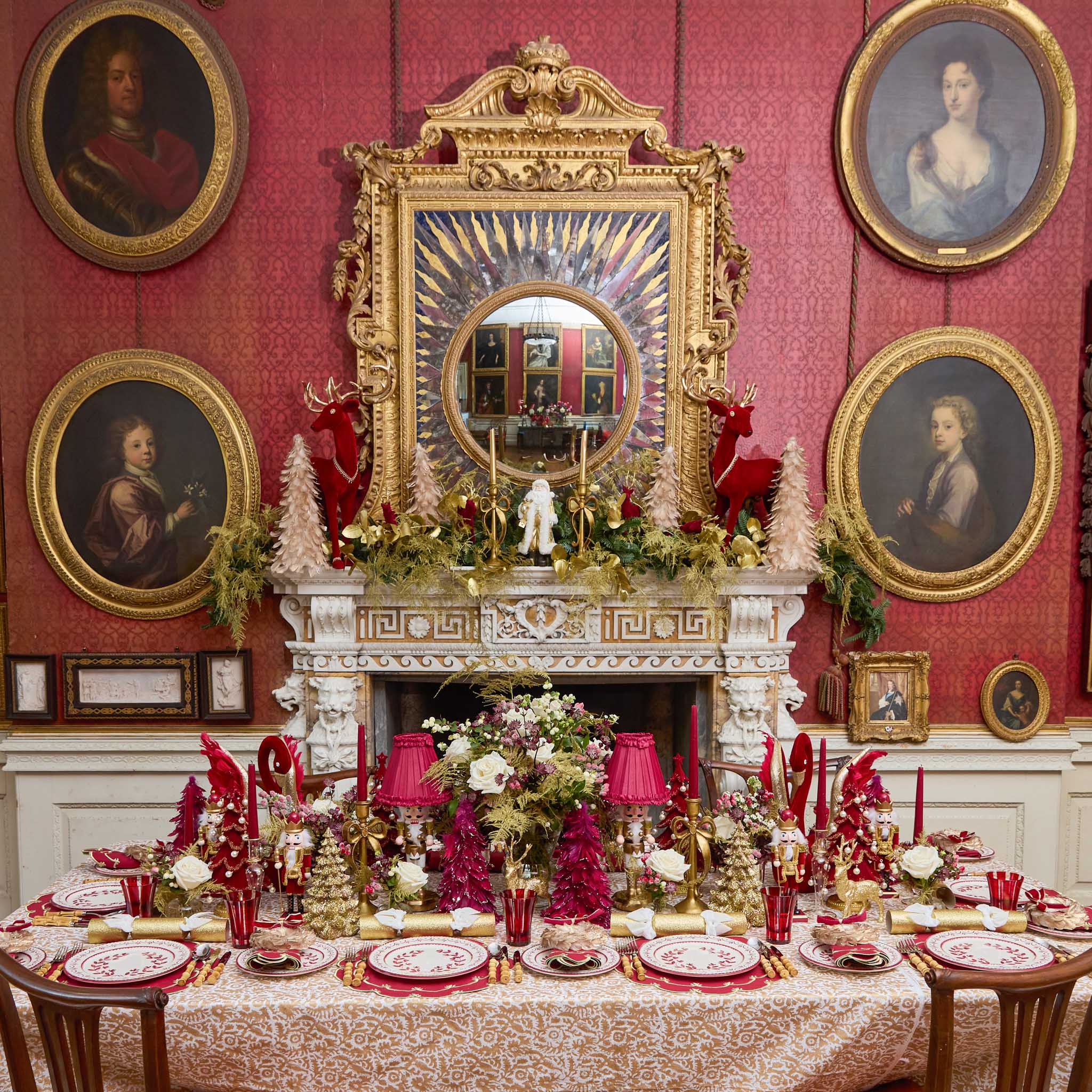 Gold Father Christmas - 30cm - Image 7