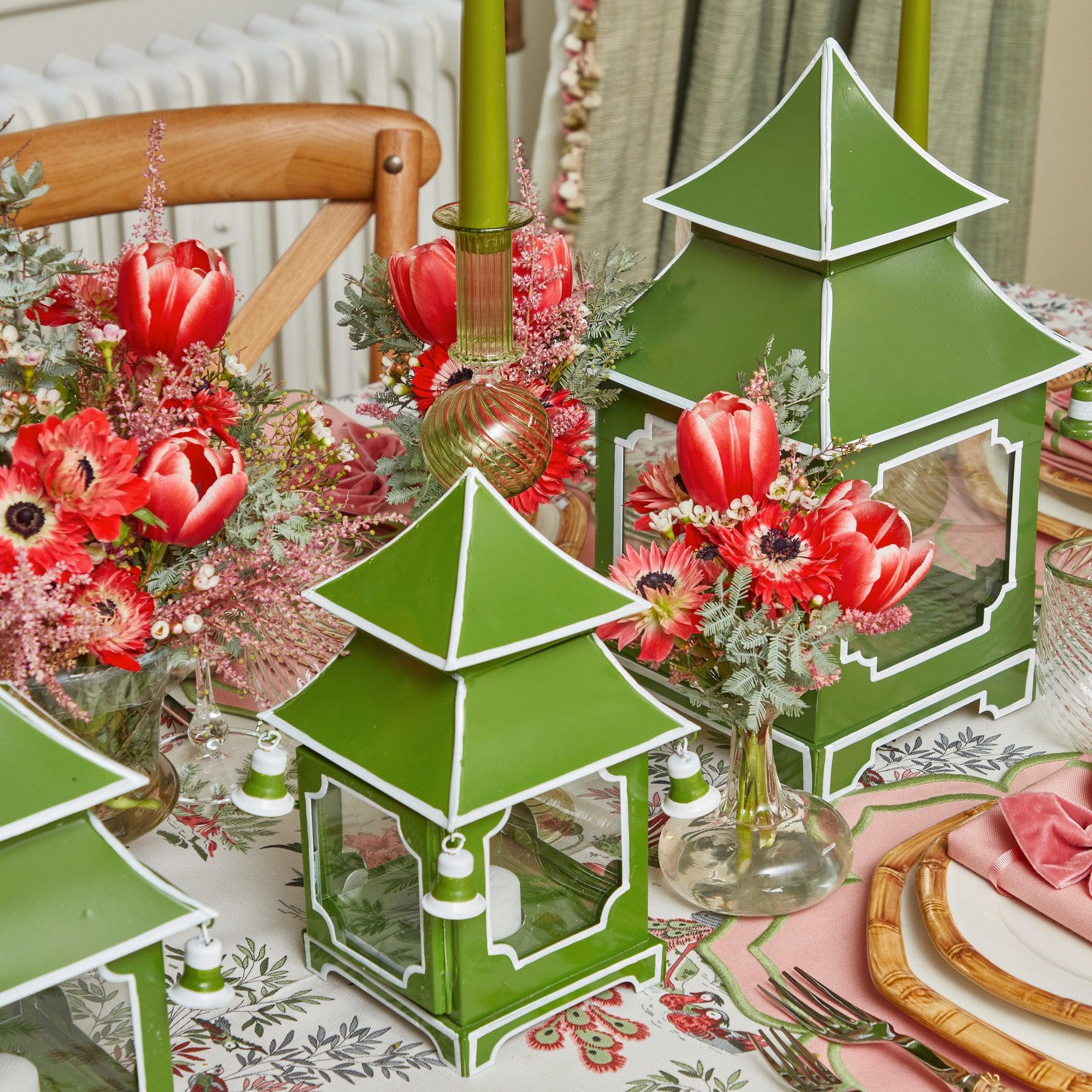 Apple Green Pagoda Lantern - Image 20
