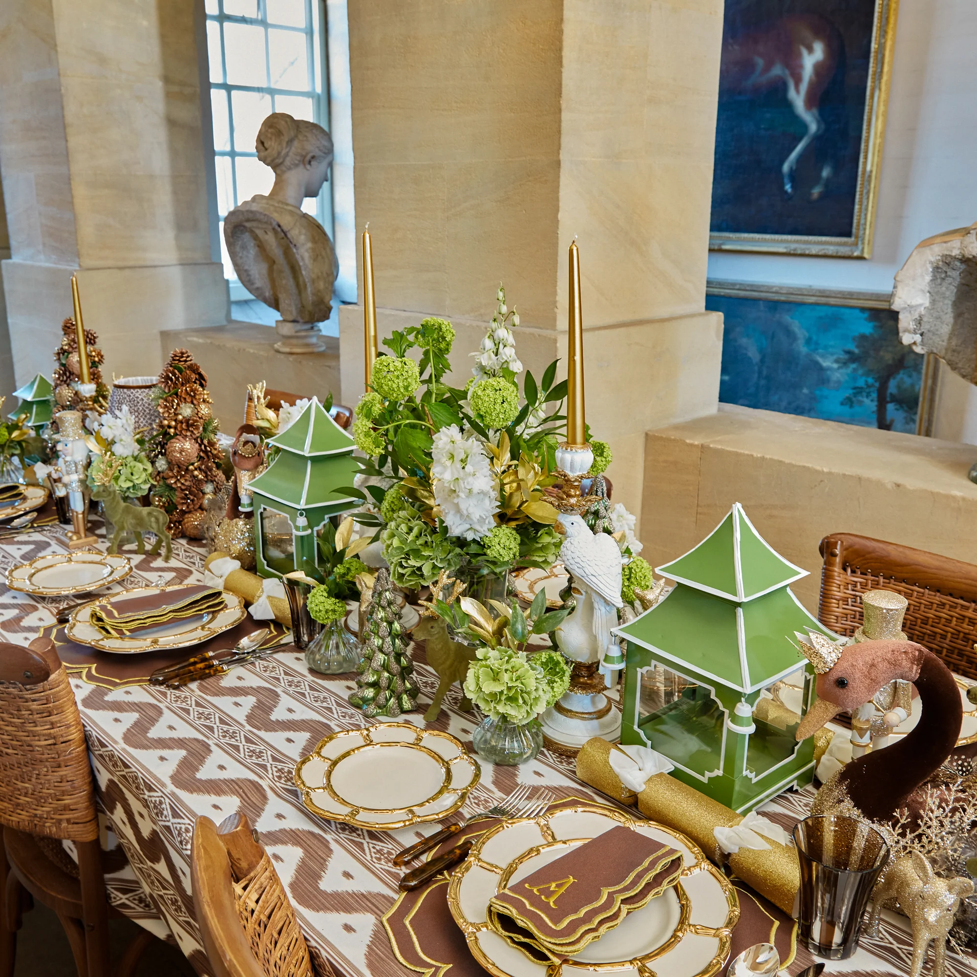 Apple Green Pagoda Lantern - Image 6