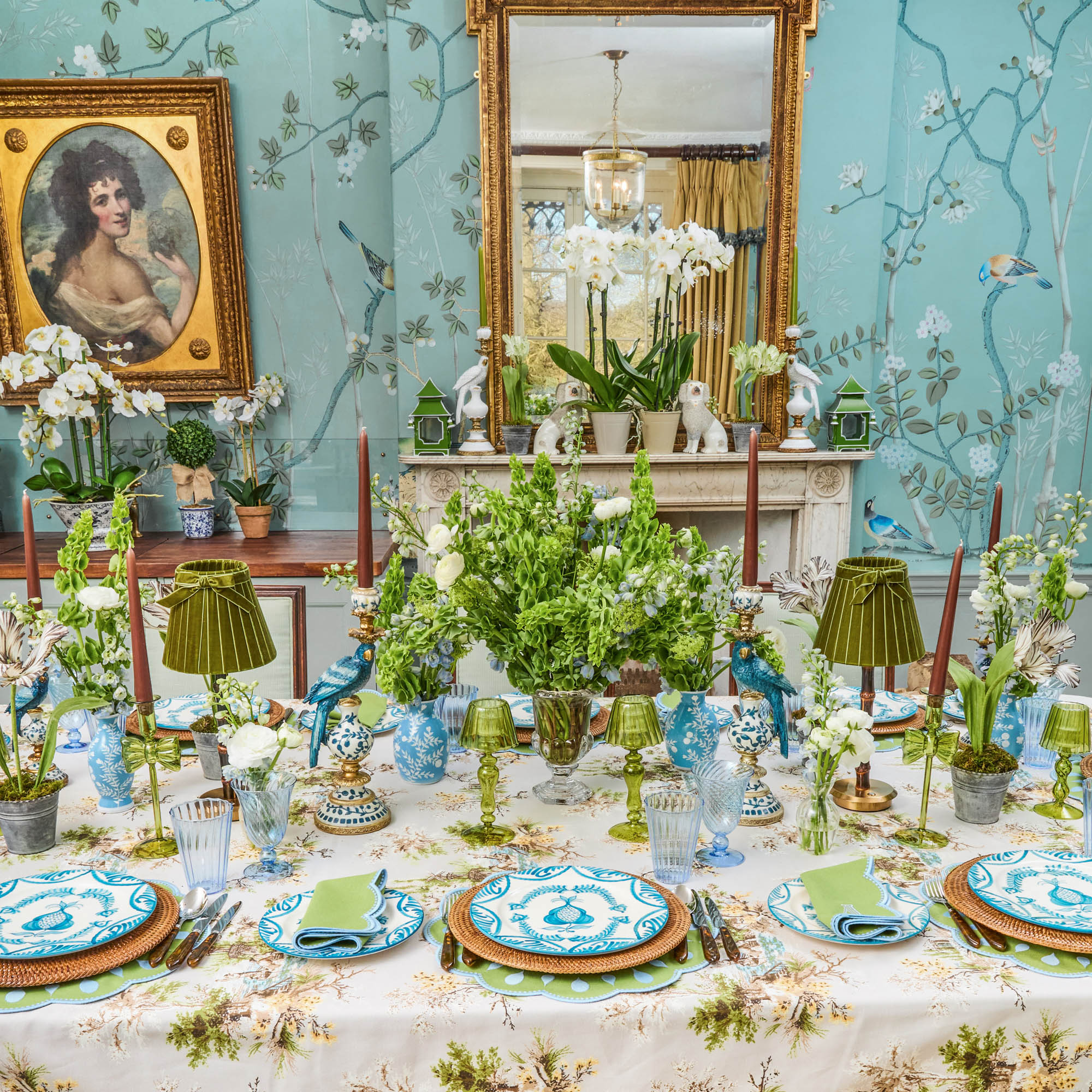 Olive Glass Lantern Tea Light Holder (Pair) - 24 cm - Image 22