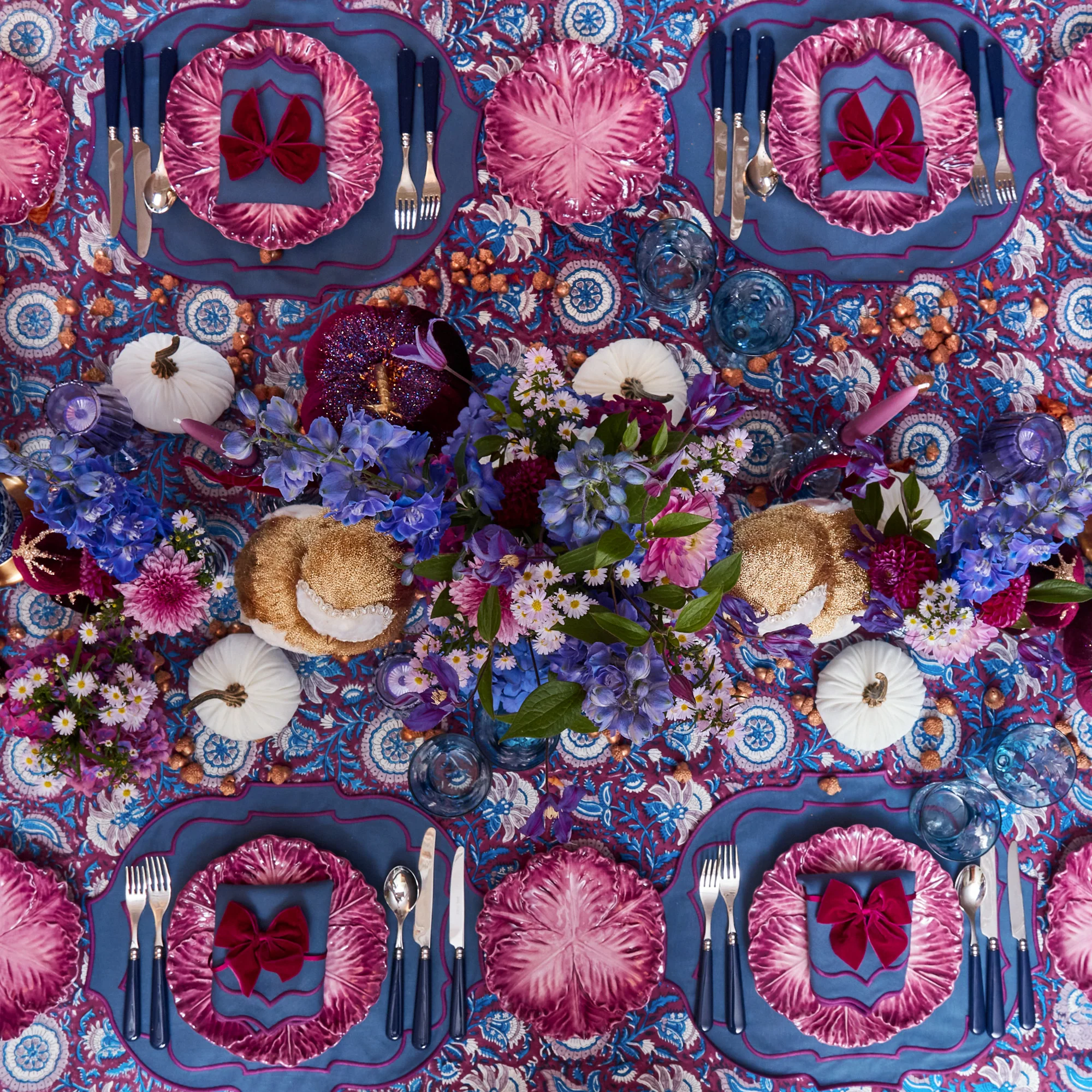 Purple Glass Lantern Tea Light Holder (Pair) - 18cm - Image 15