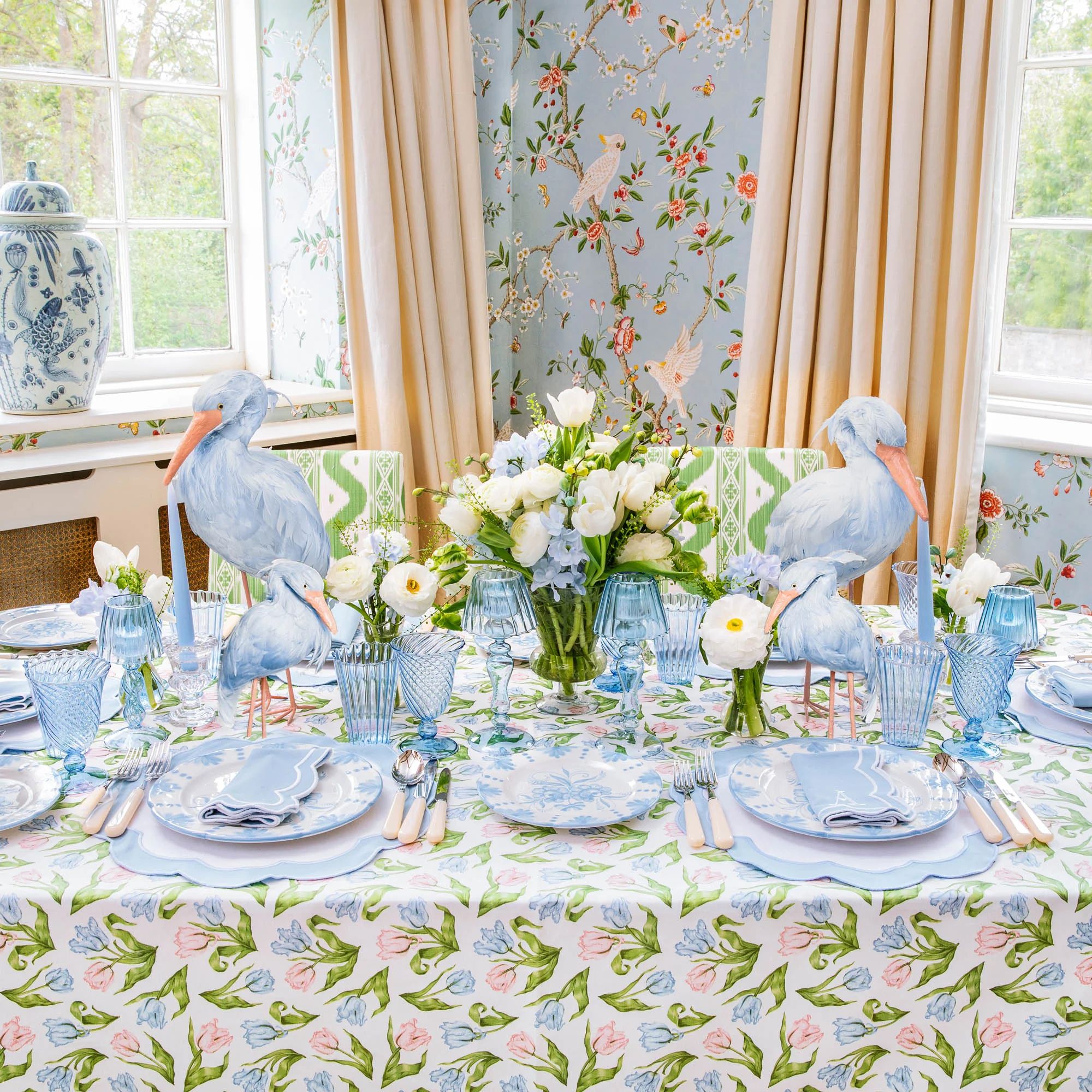 Blue Fluted Glassware (Set of 8) - Image 14