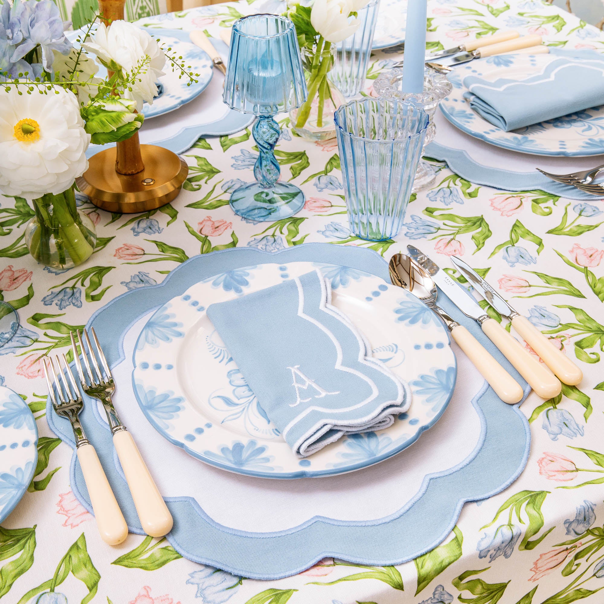 Blue Fluted Glassware (Set of 8) - Image 15