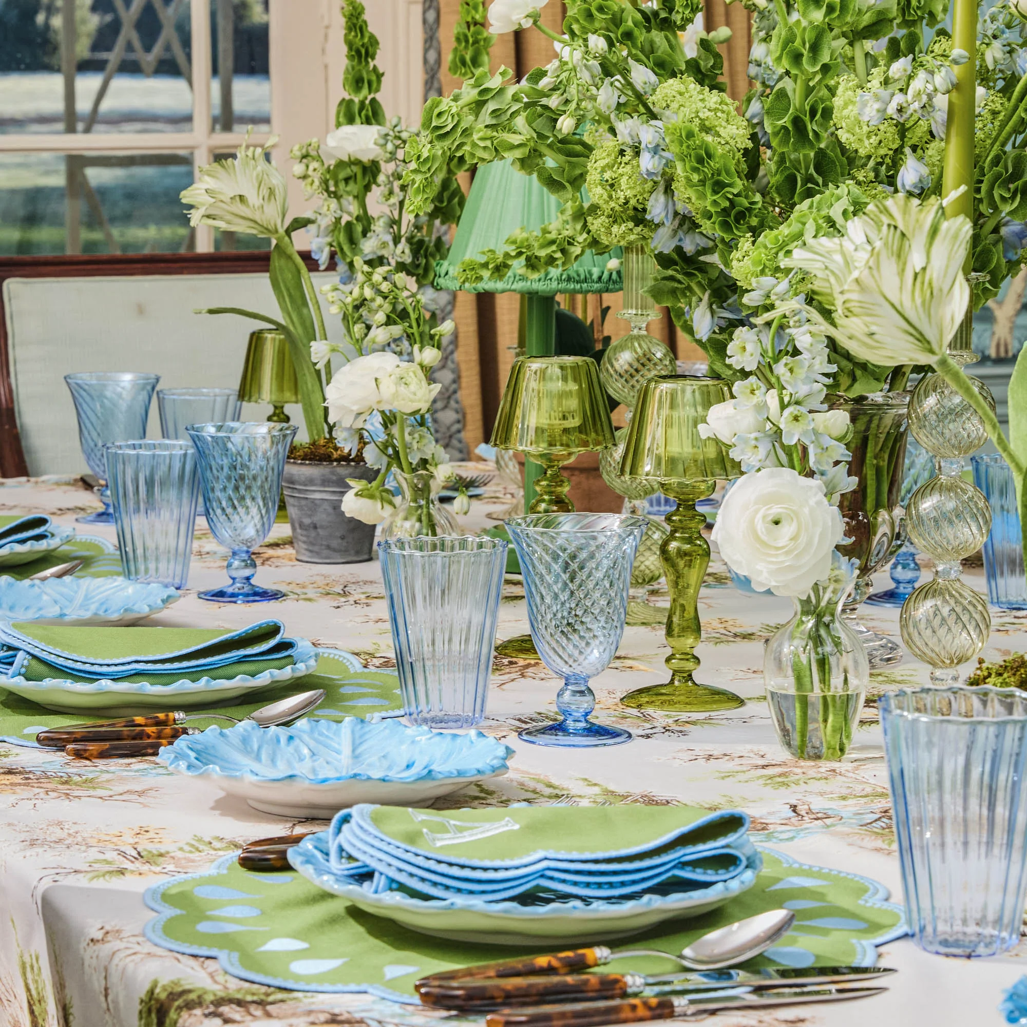 Blue Fluted Glassware (Set of 8) - Image 8