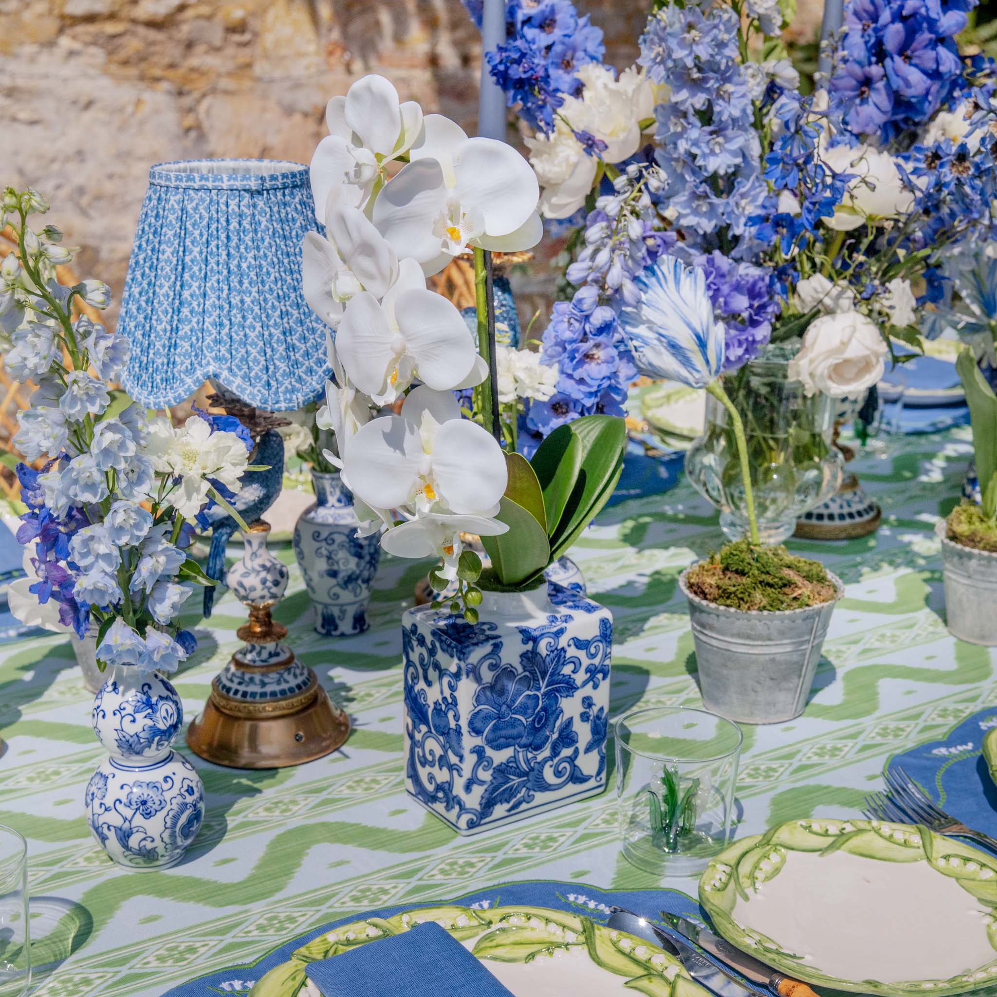 Faux Orchid in Chinoiserie Vase - Image 8