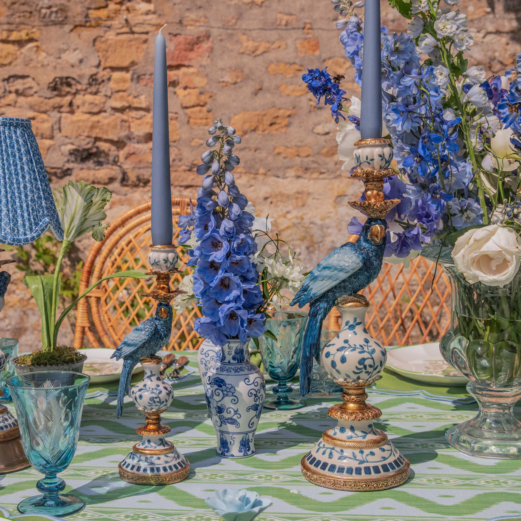 Dusty Blue Candles (Set of 8) - Image 12