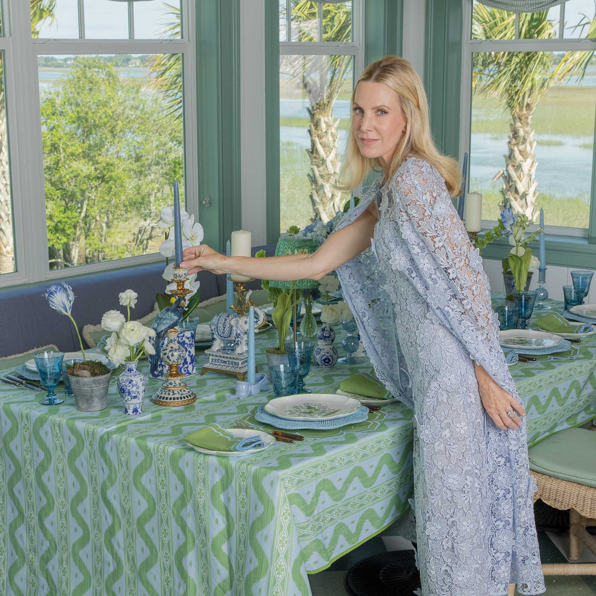 Dusty Blue Candles (Set of 8) - Image 15