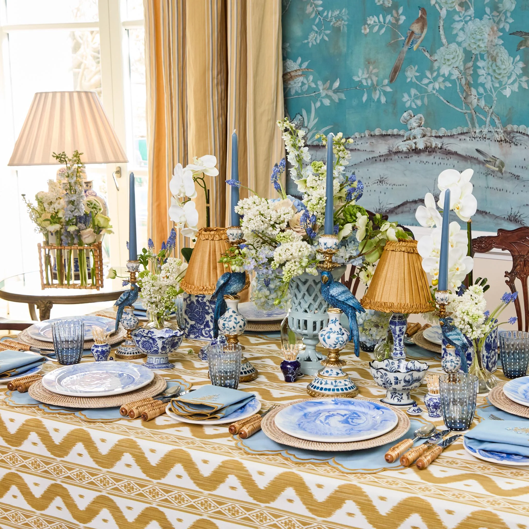 Dusty Blue Candles (Set of 8) - Image 18