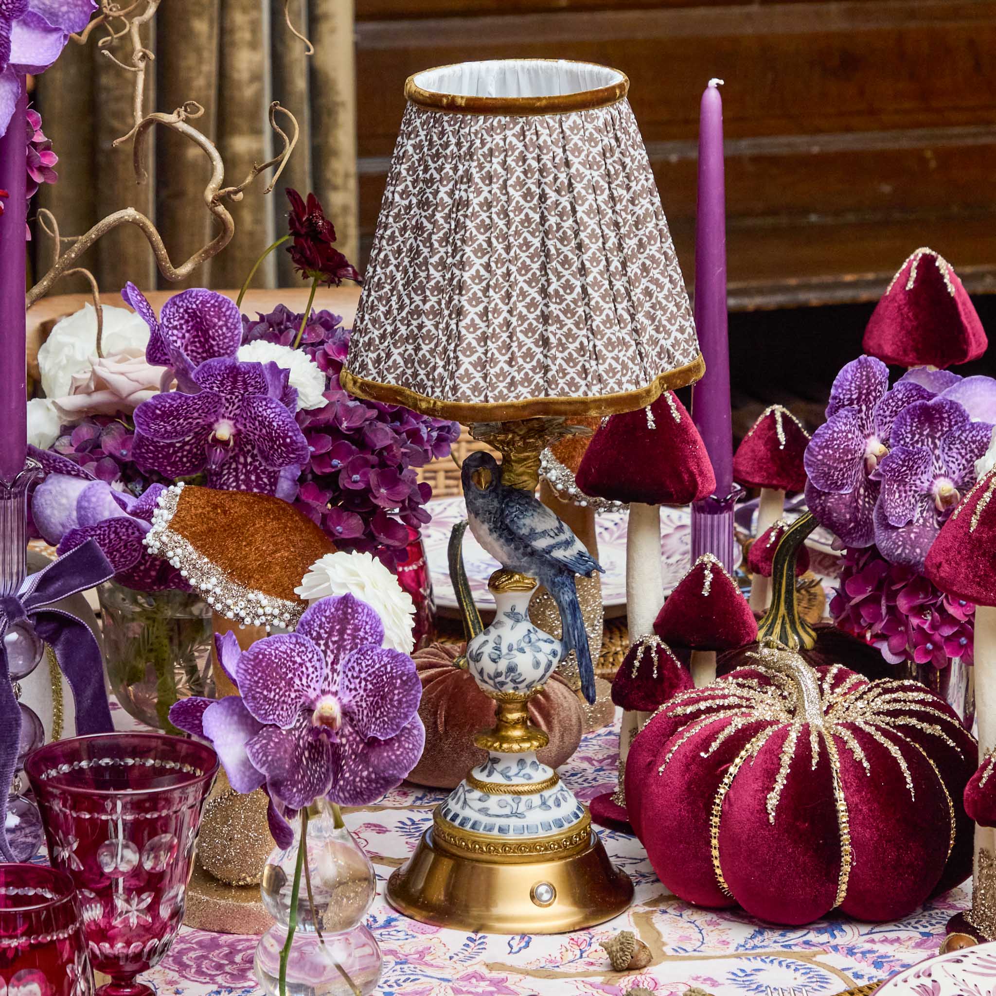 Chocolate Lotus Lampshade (18cm) - Image 5