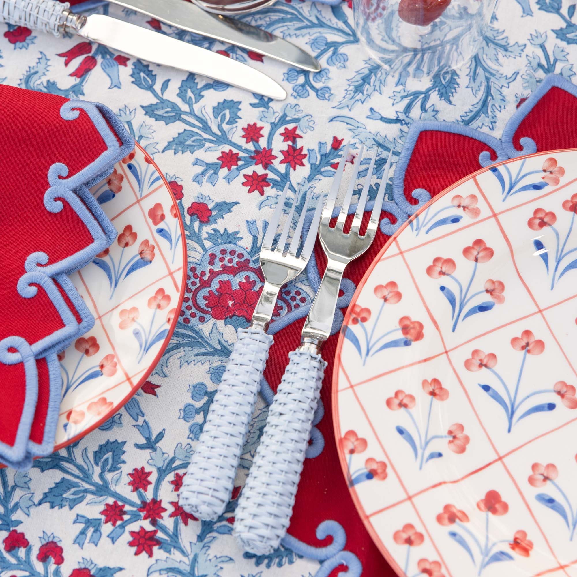 Blue Rattan Cutlery (5 Piece) - Image 6