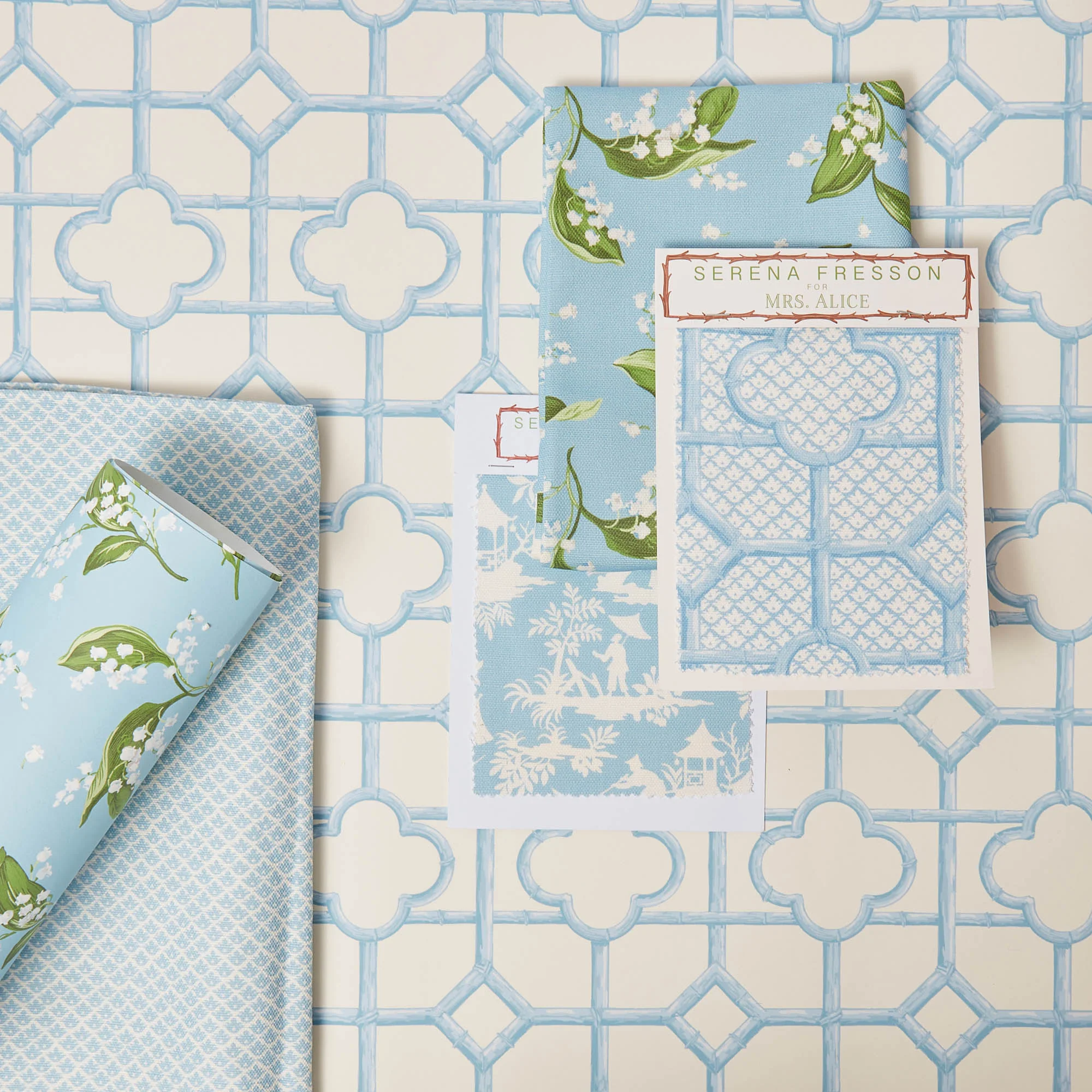 Blue Shaded Bamboo Wallpaper - Image 3