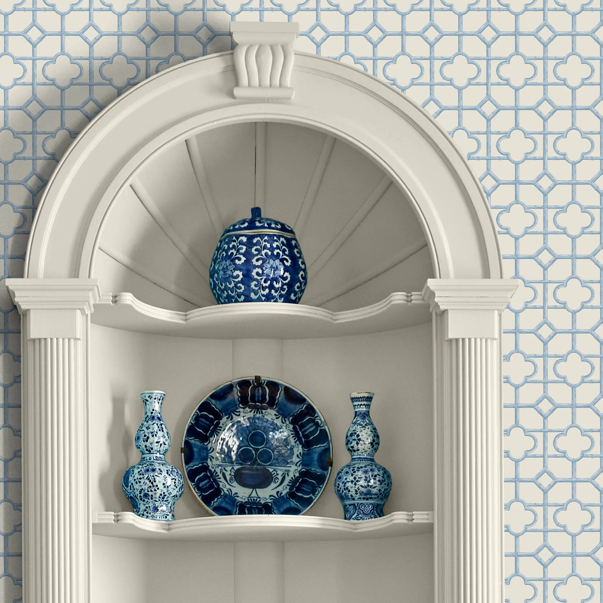 Blue Shaded Bamboo Wallpaper - Image 5