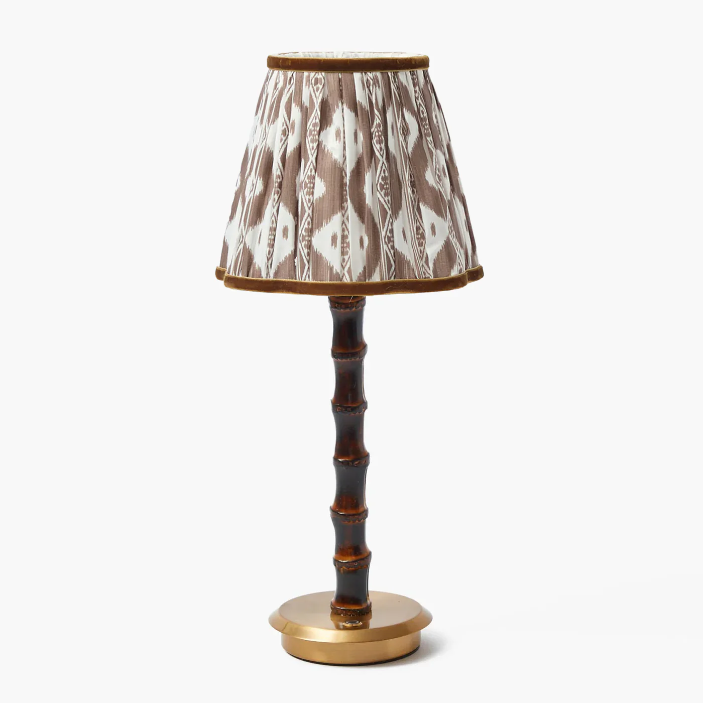 Chocolate Brown Ikat Lampshade (18cm) - Image 7