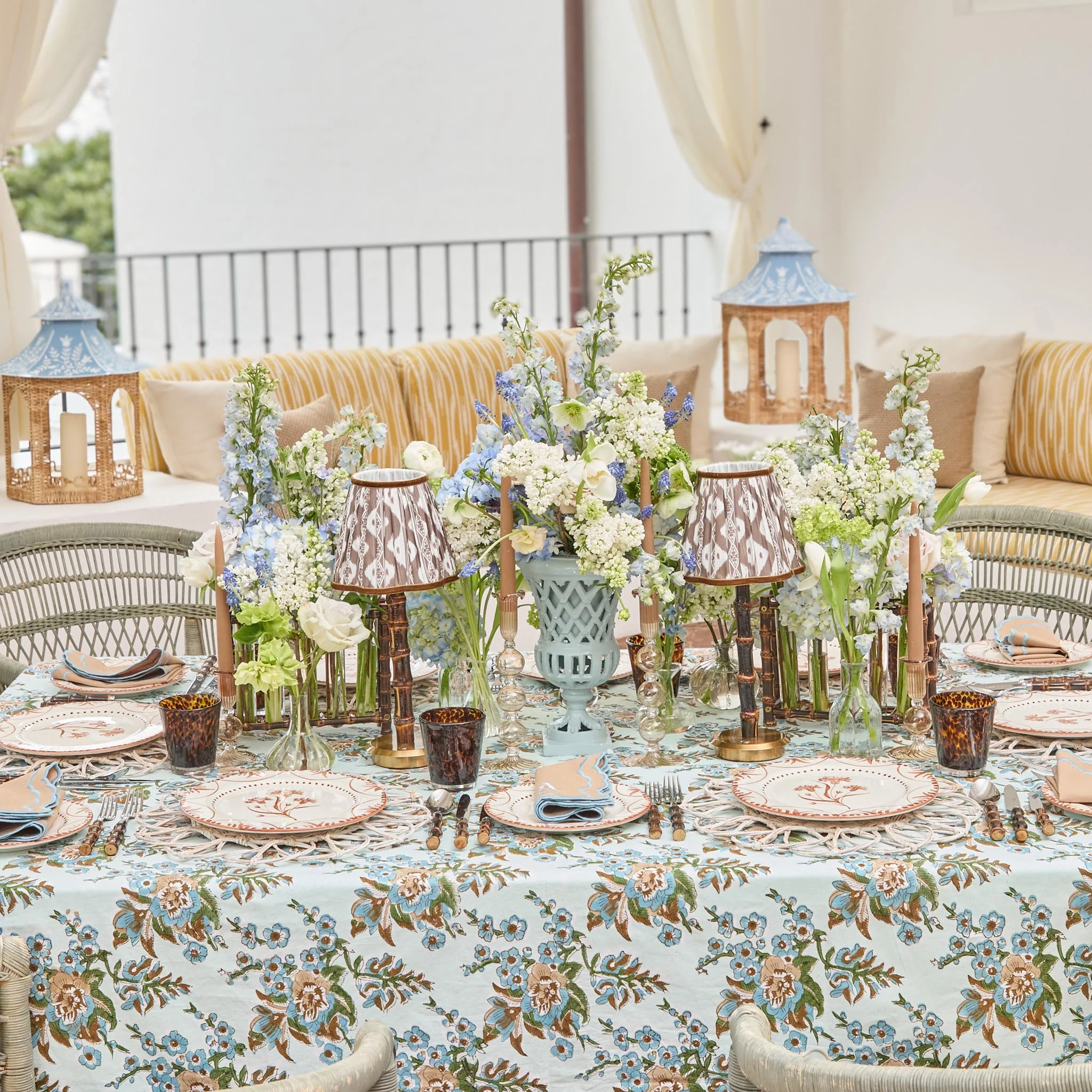 Chocolate Brown Ikat Lampshade (18cm) - Image 5