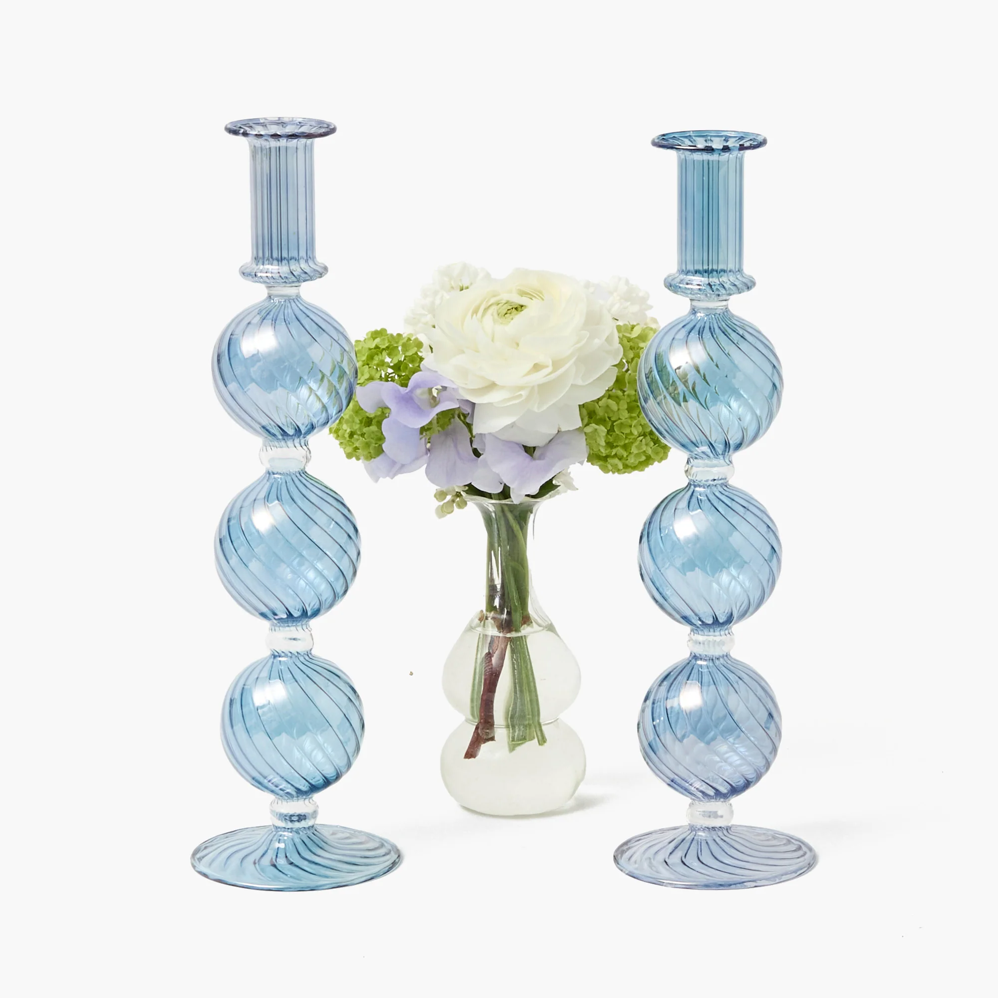 Camille Azure Candle Holder (Pair) - Image 14
