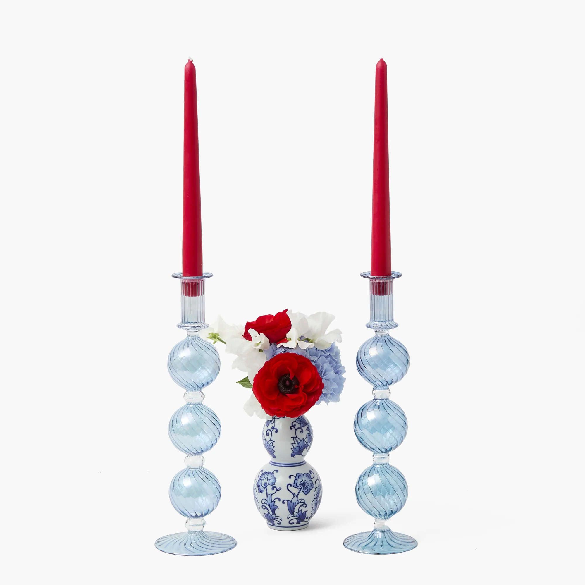 Camille Azure Candle Holder (Pair) - Image 9