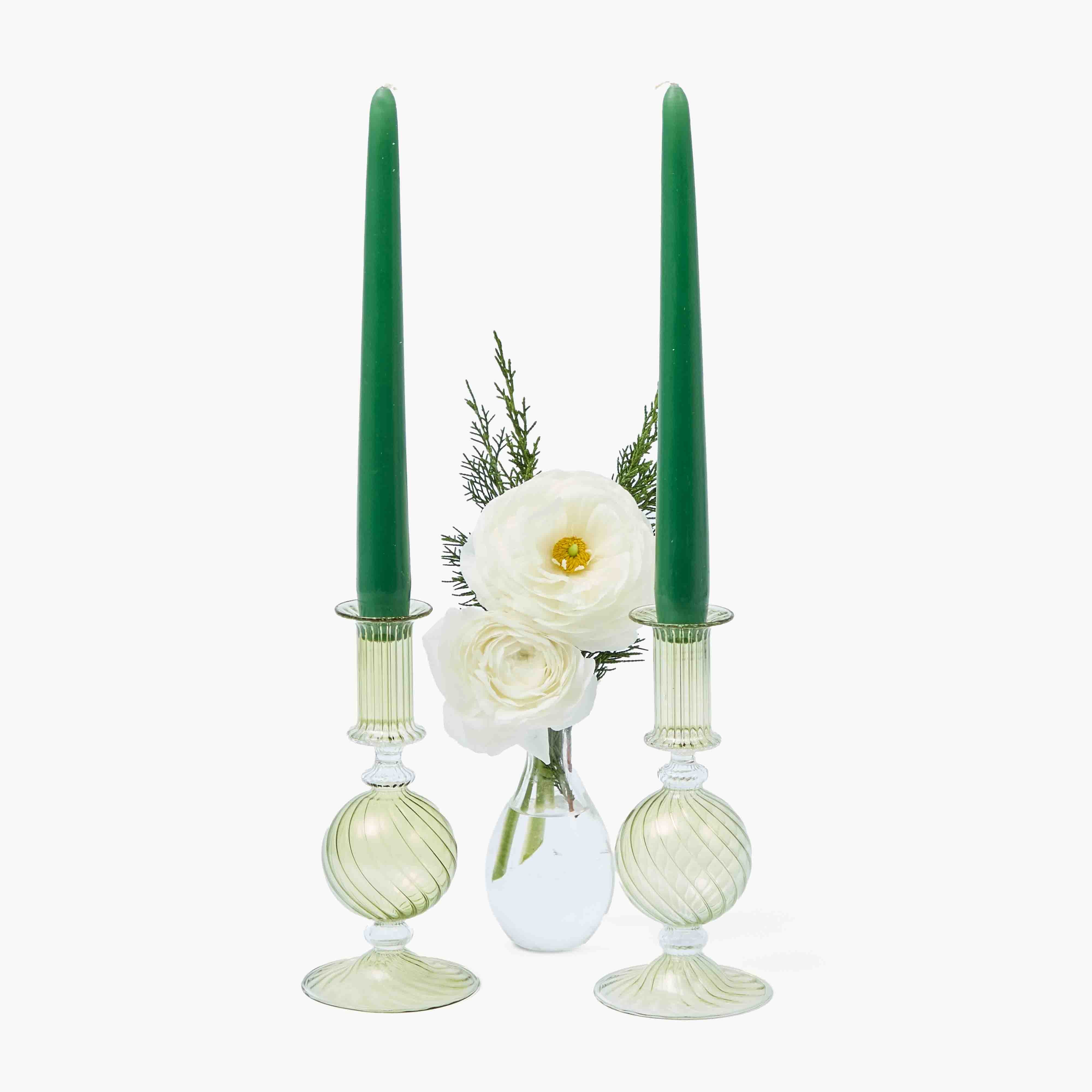 Small Camille Olive Candle Holder (Pair) - Image 23