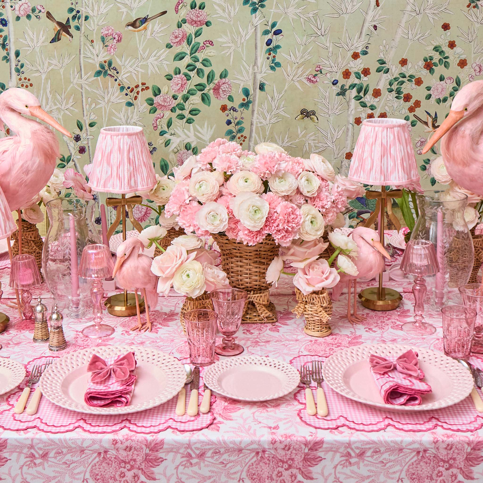 Dusty Pink Velvet Napkin Bows (Set of 4) - Image 3