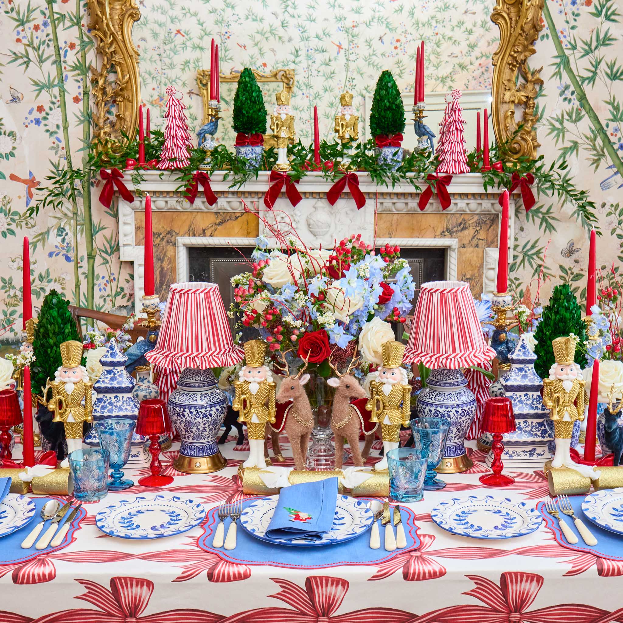 Elizabeth Blue Garland Starter Plates (Set of 4) - Image 6