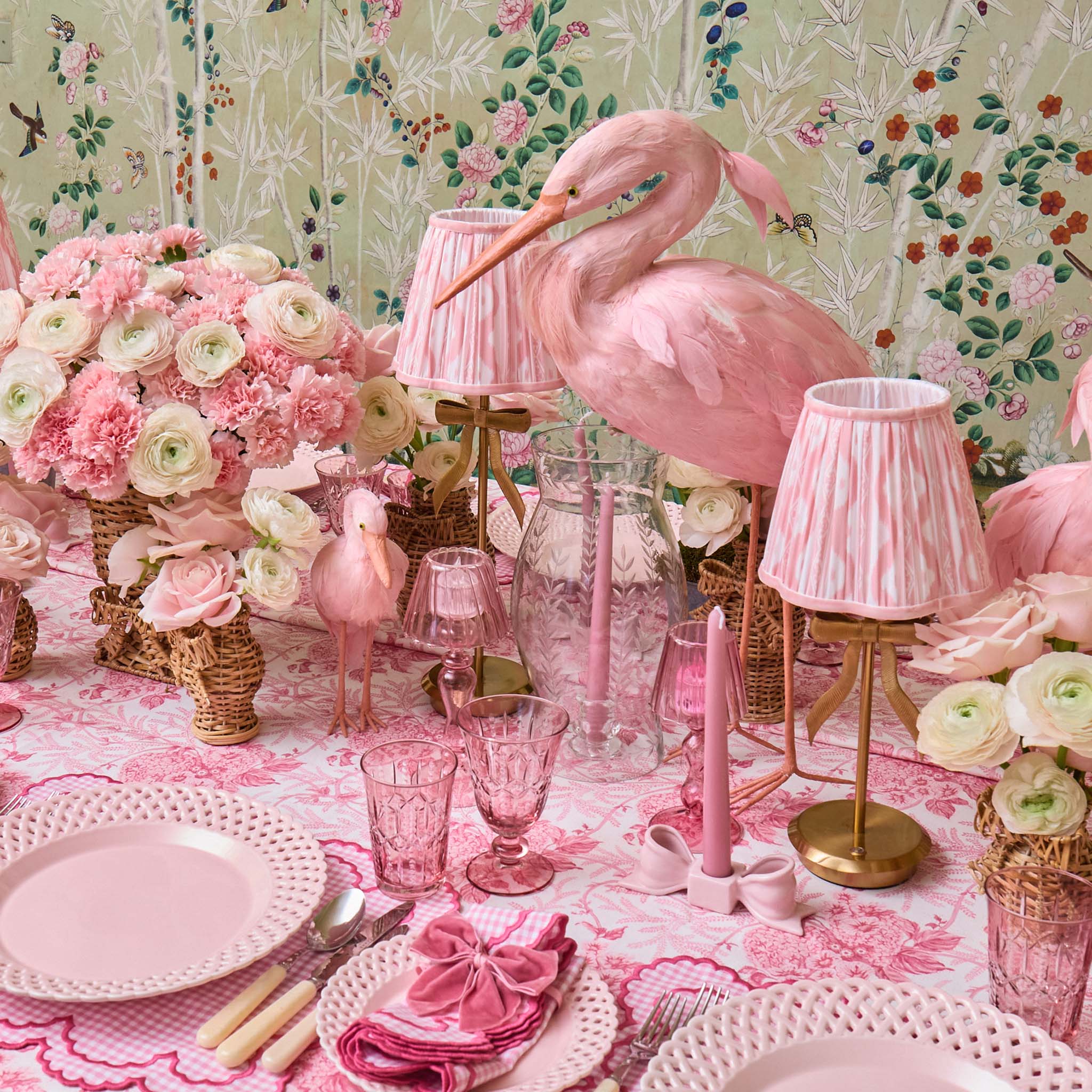 Pink Ikat Lampshade (18cm) - Image 4