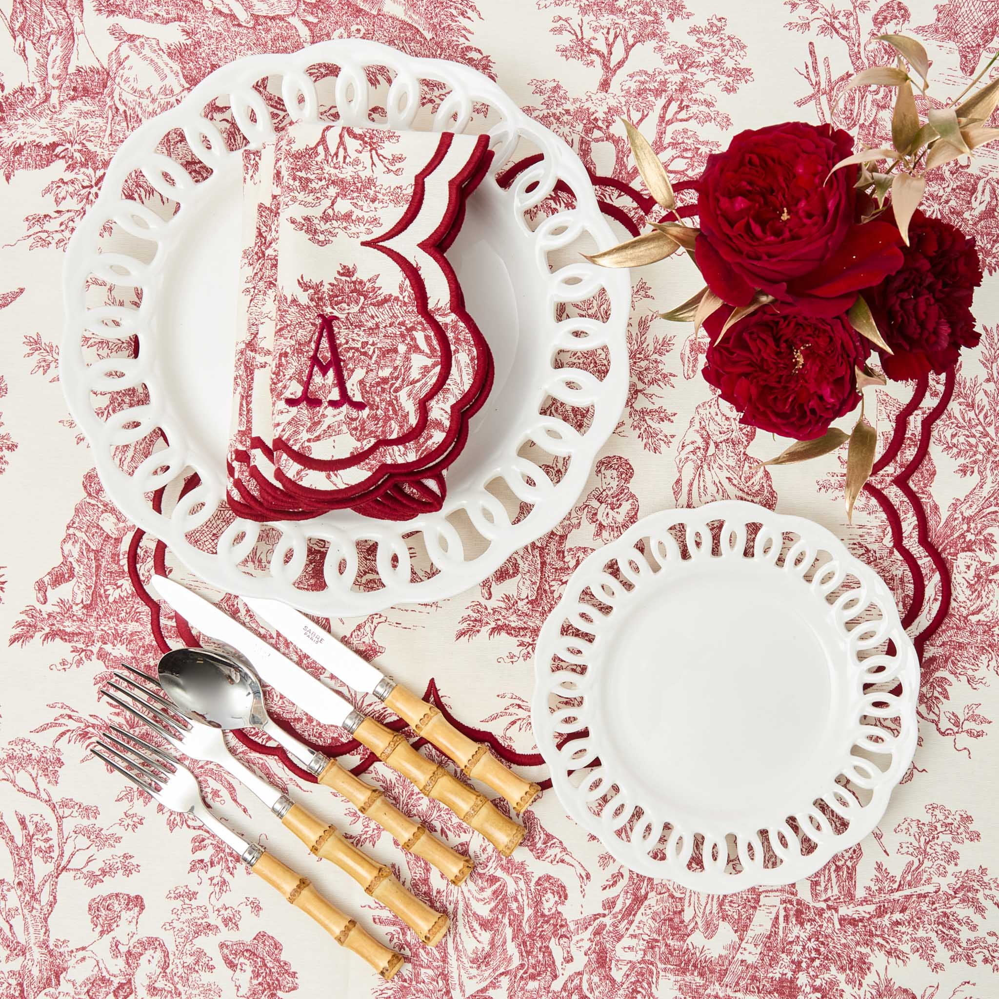 White Lace Starter Plates (Set of 4) - Image 9