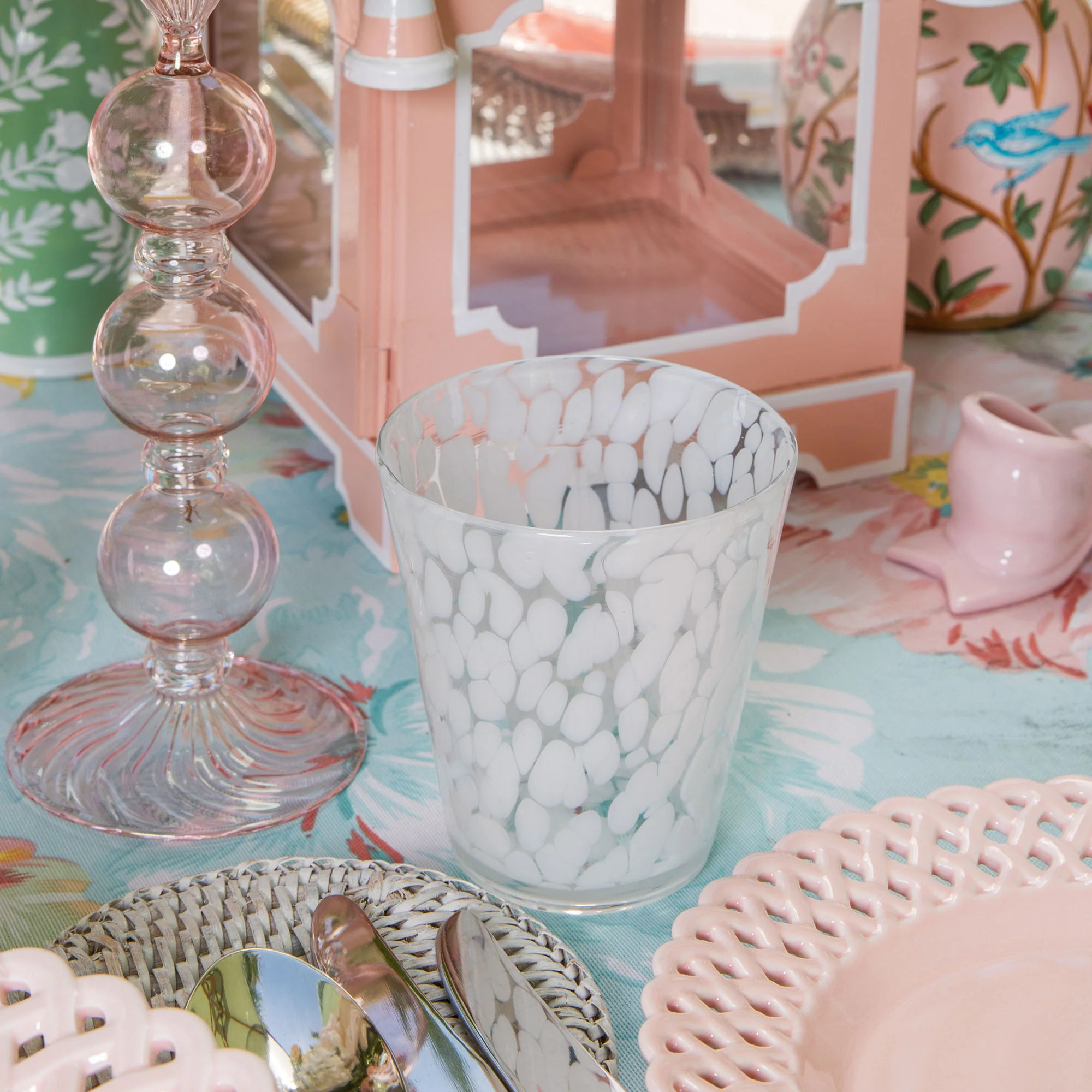 Dappled White Glasses (Set of 4) - Image 15