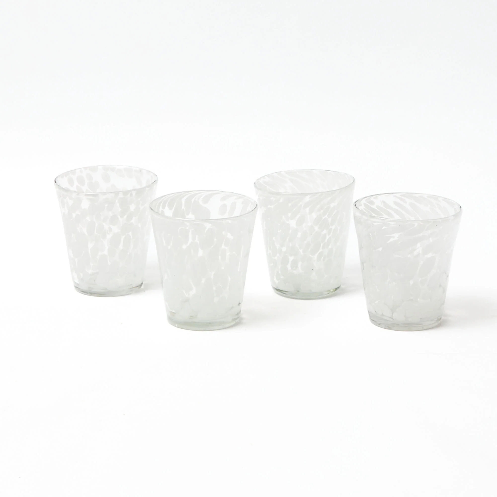 Dappled White Glasses (Set of 4) - Image 18