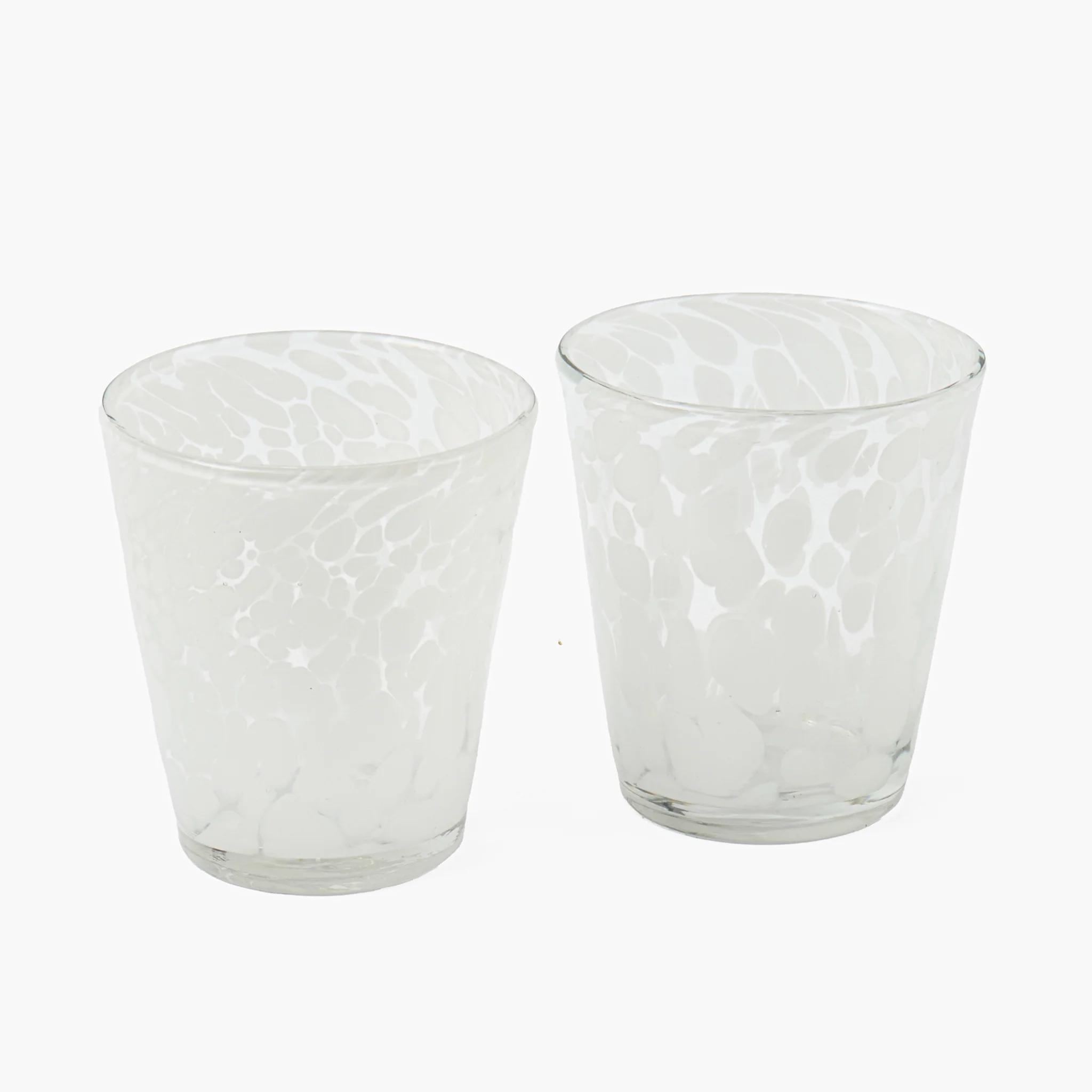 Dappled White Glasses (Set of 4) - Image 8