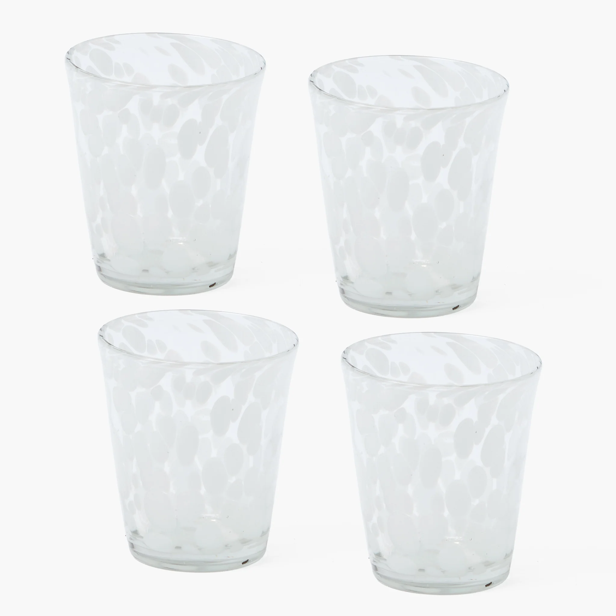 Dappled White Glasses (Set of 4) - Image 9