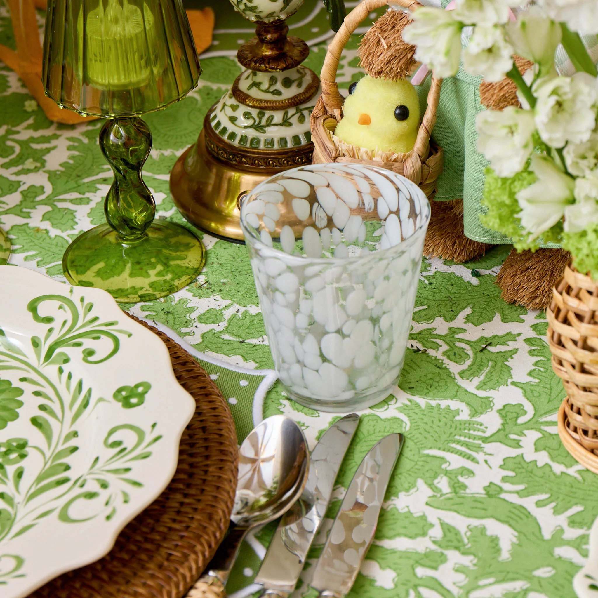 Dappled White Glasses (Set of 4) - Image 3