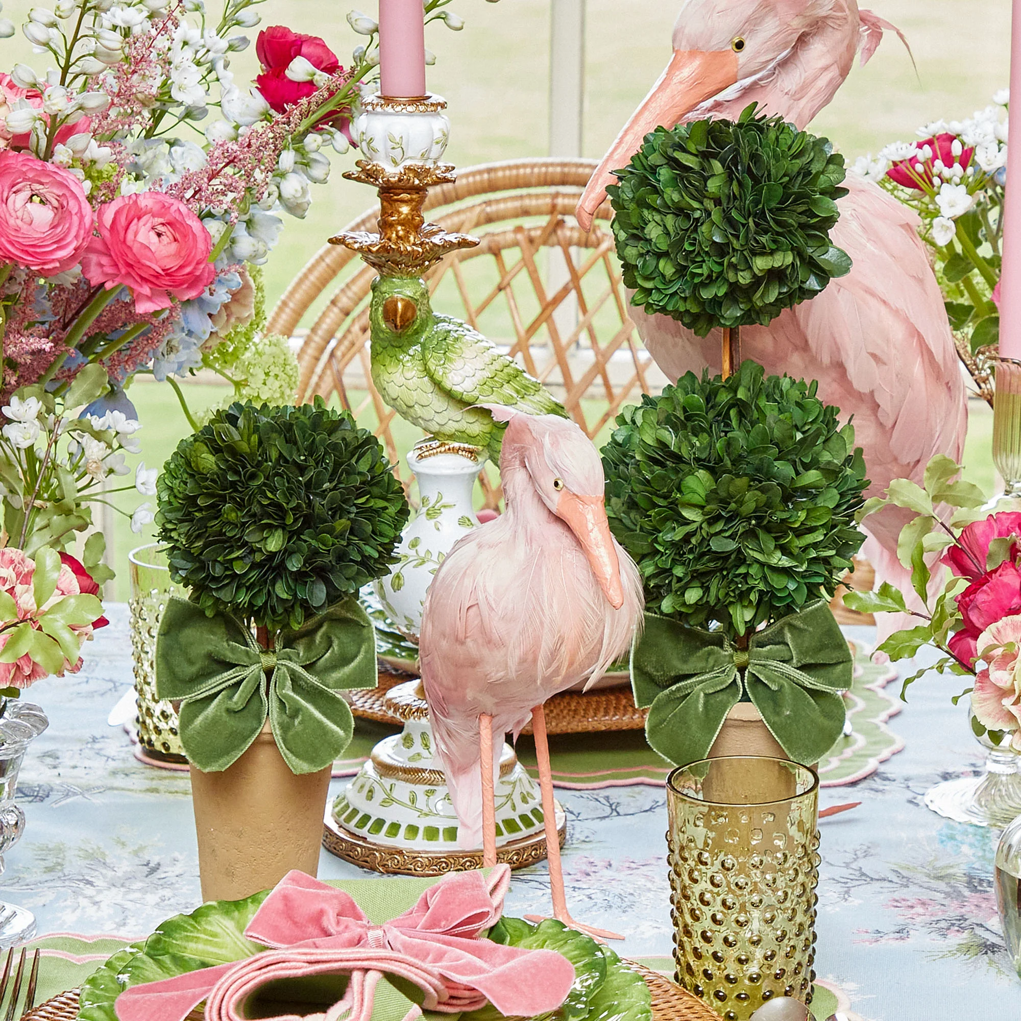 Double Potted Boxwood Balls (Pair) - Image 5