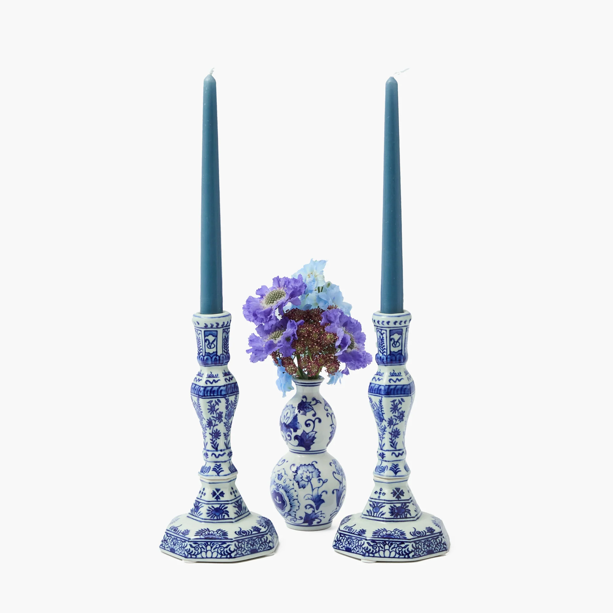 Dusty Blue Candles (Set of 8) - Image 10