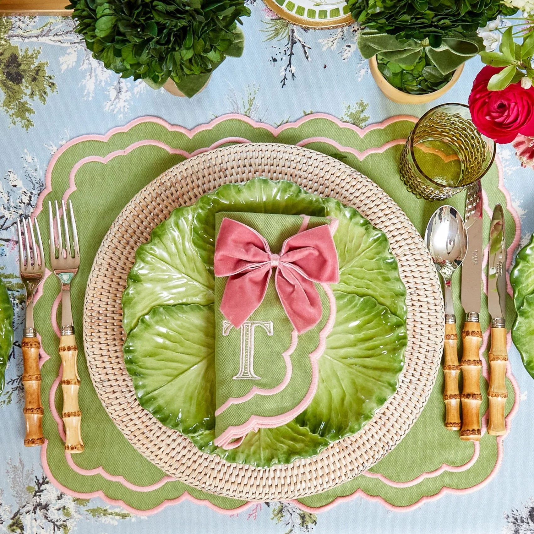 Dusty Pink Velvet Napkin Bows (Set of 4) - Image 16