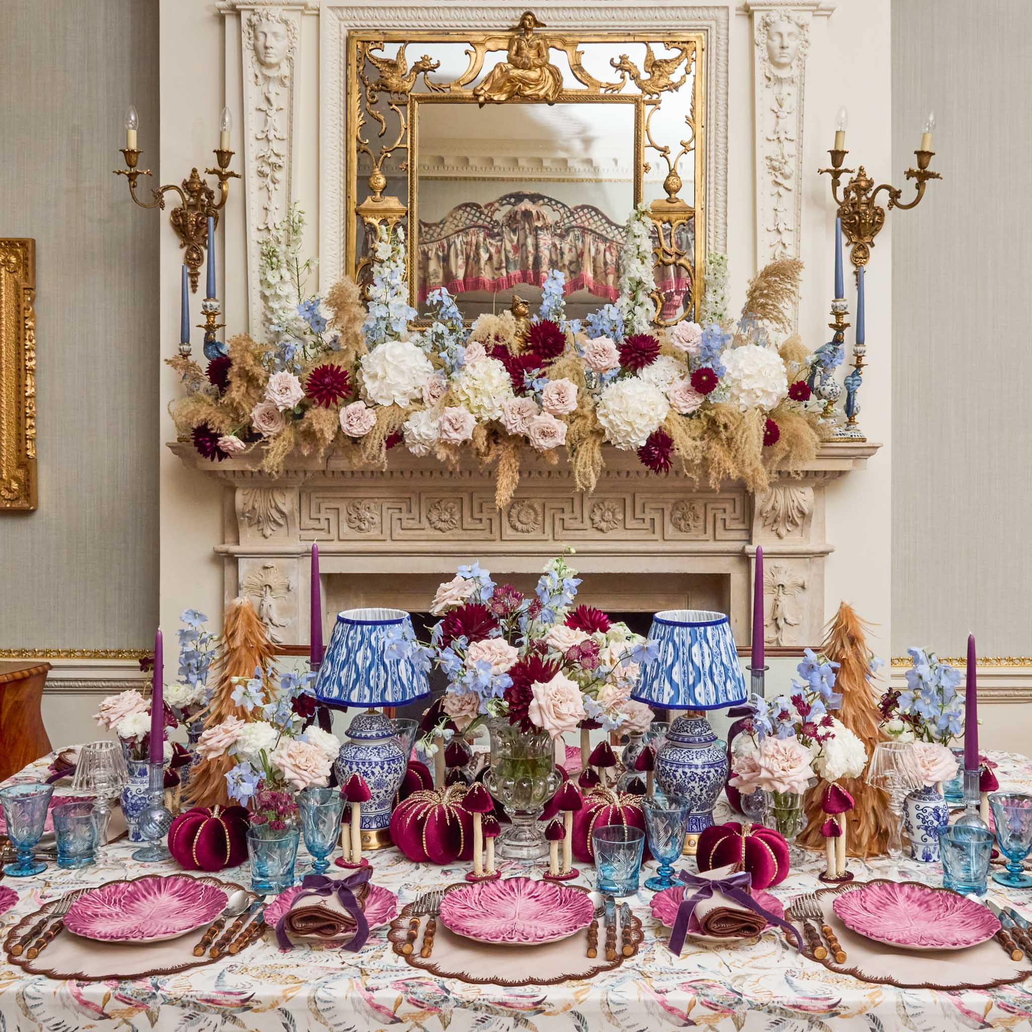 Camille Azure Candle Holder (Pair) - Image 4