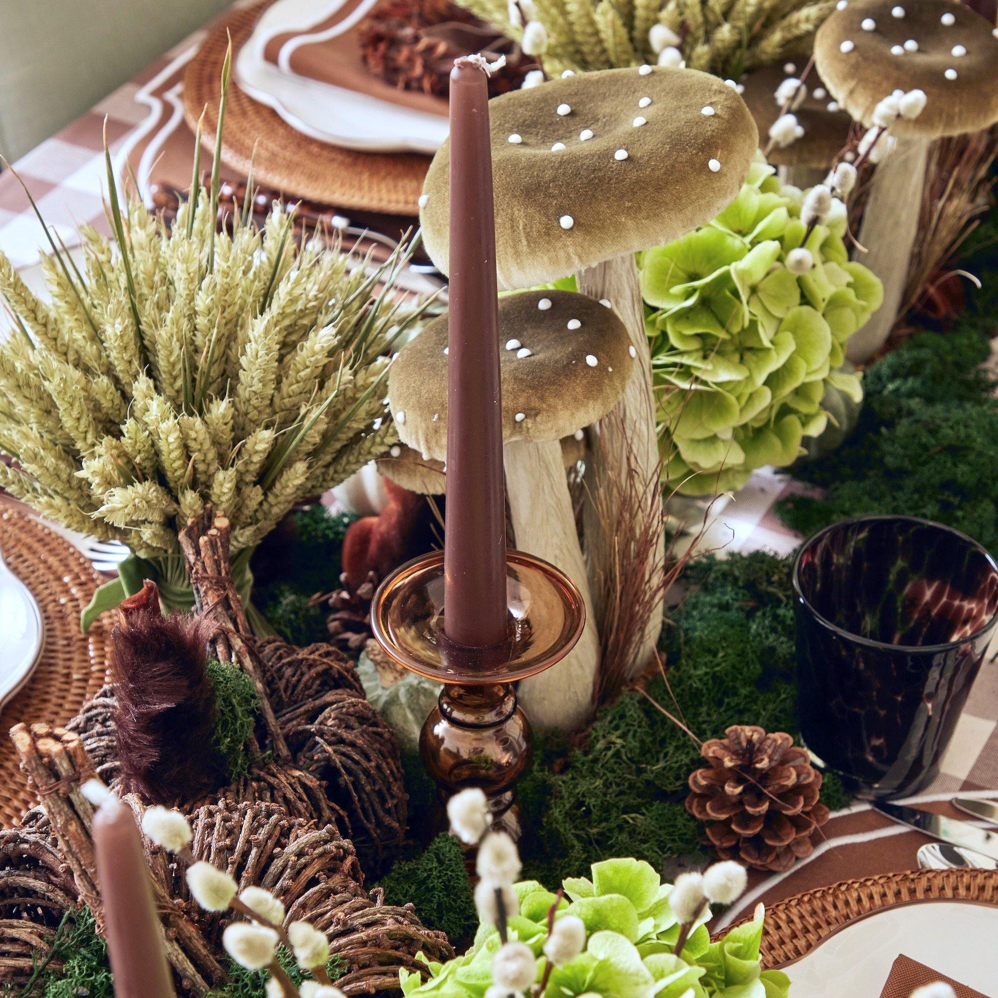 Elise Medium Amber Candle Holder (Pair) - Image 7