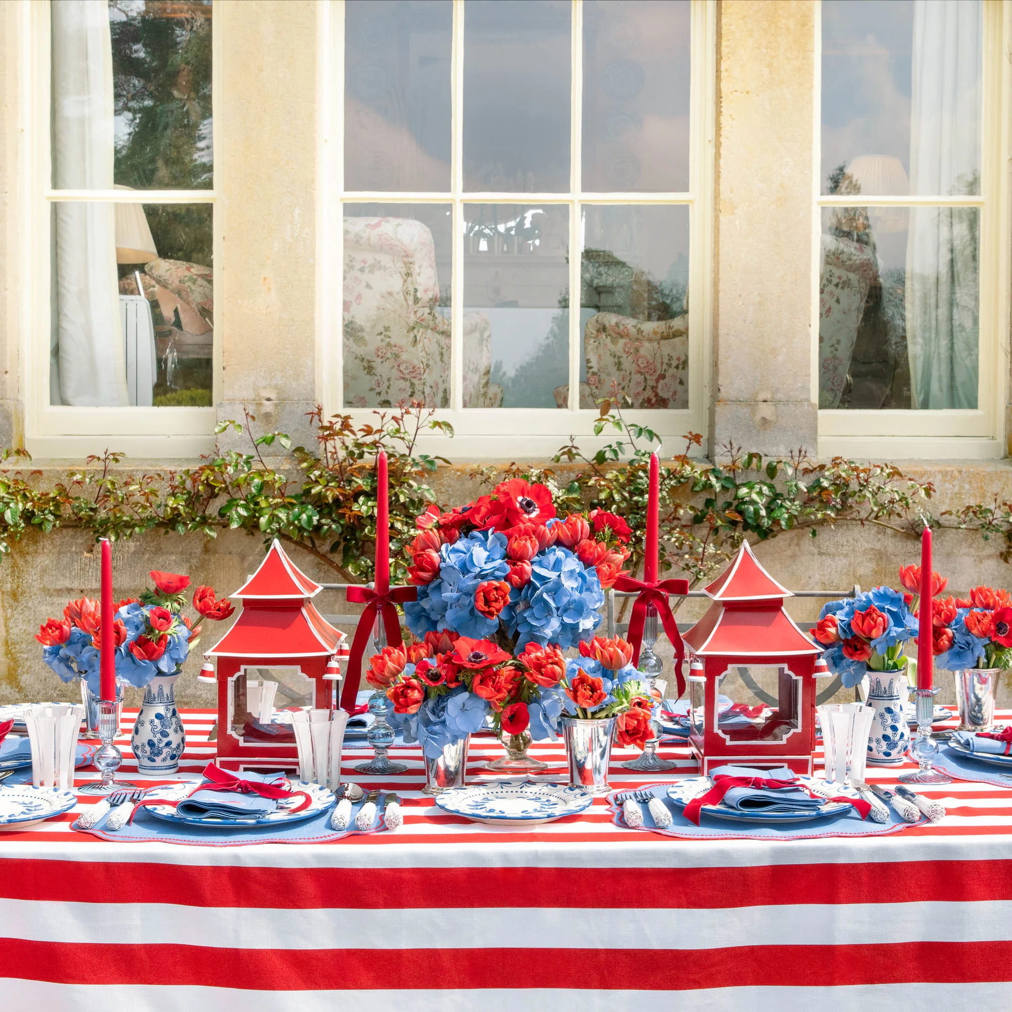 Elizabeth Blue Garland Starter Plates (Set of 4) - Image 10