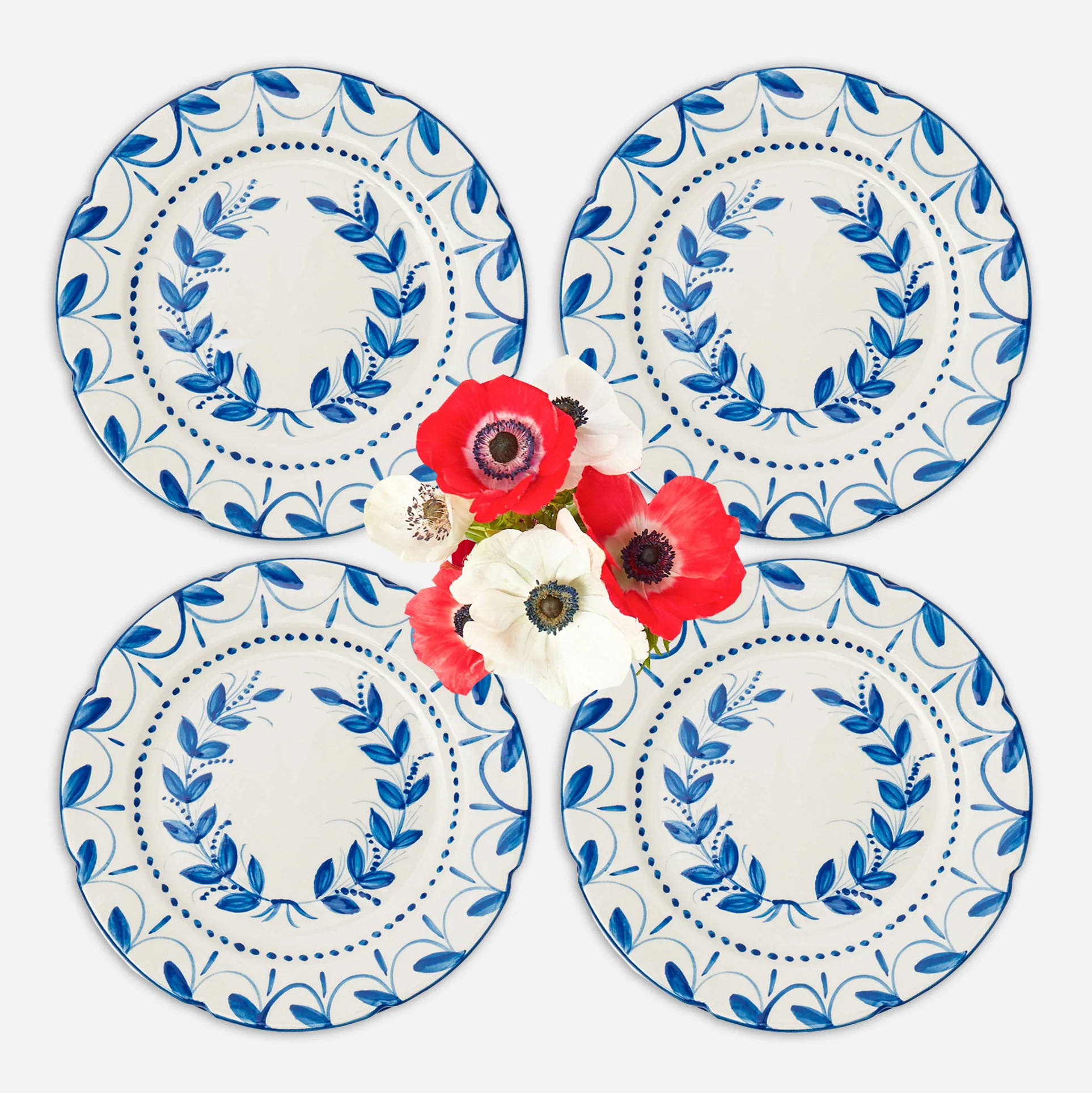 Elizabeth Blue Garland Starter Plates (Set of 4) - Image 11