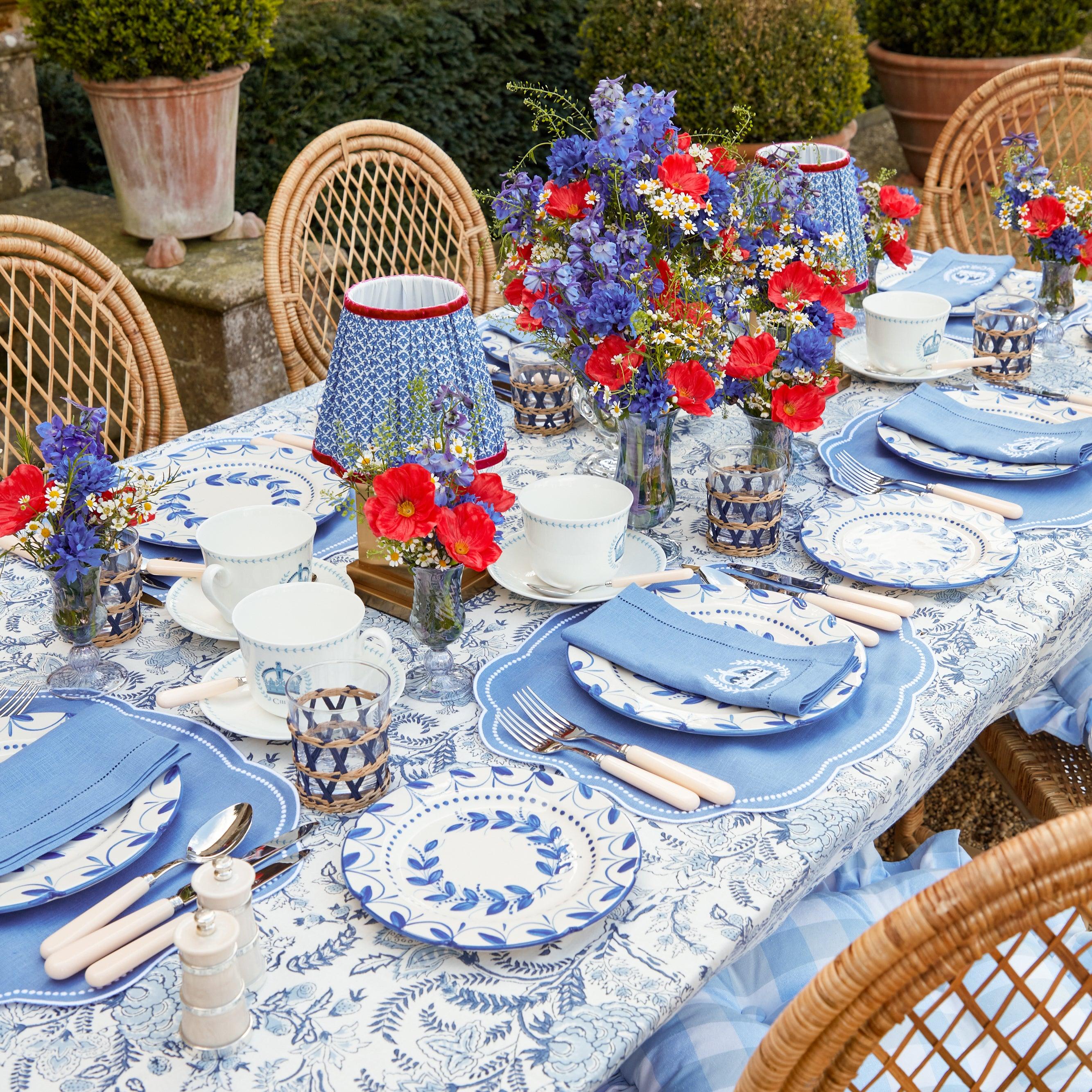 Elizabeth Blue Garland Starter Plates (Set of 4) - Image 13