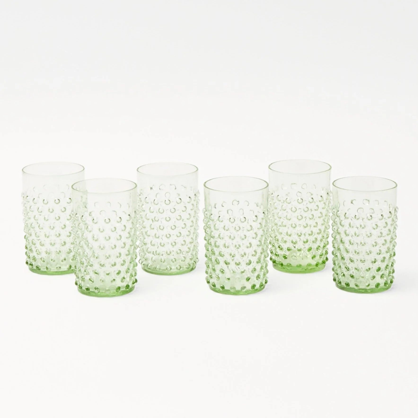 Emerald Hobnail Glasses (Set of 6) - Image 19