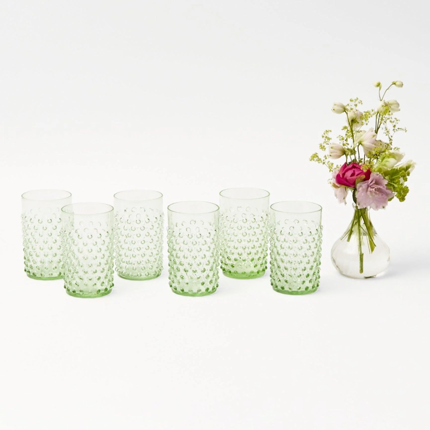 Emerald Hobnail Glasses (Set of 6) - Image 23