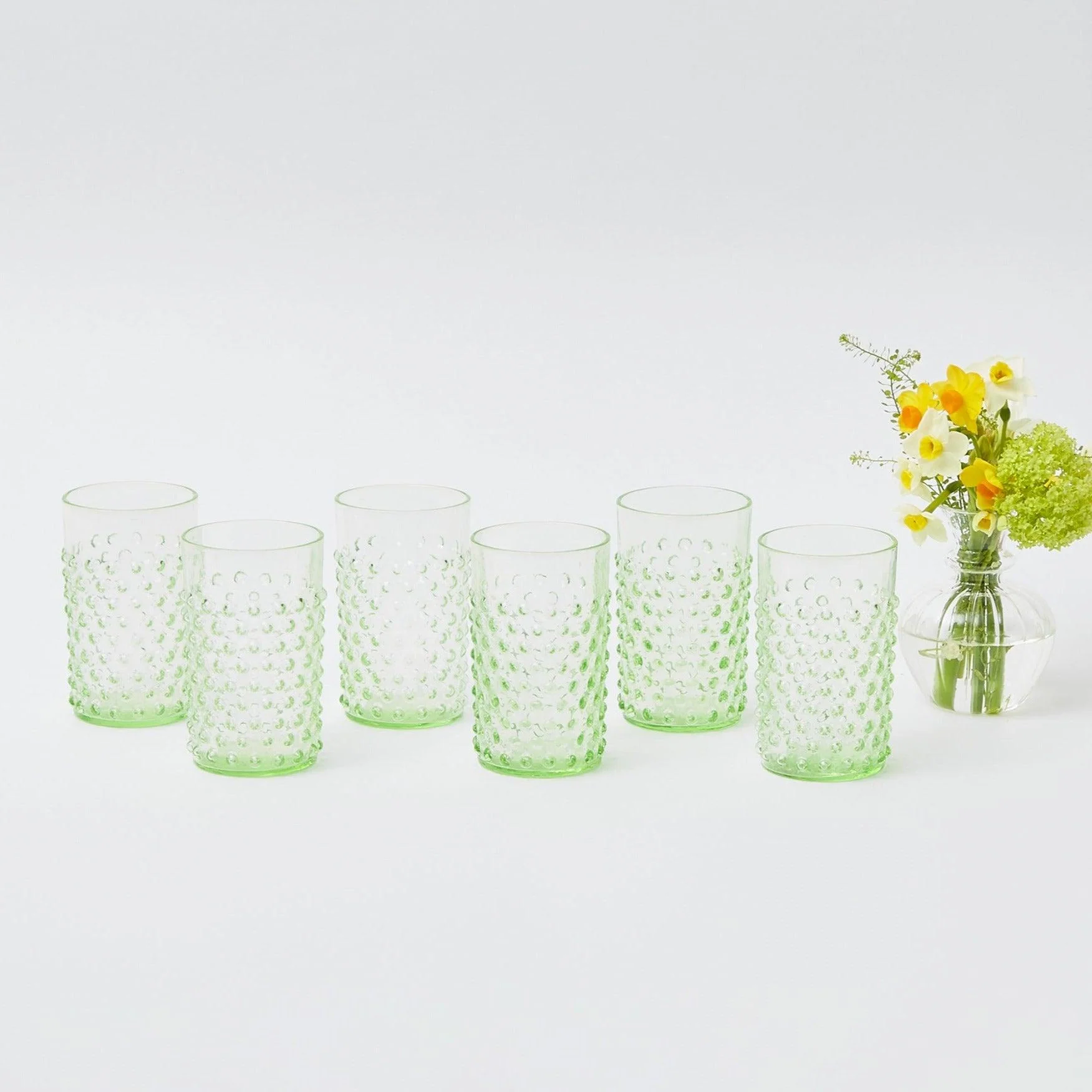 Emerald Hobnail Glasses (Set of 6) - Image 32