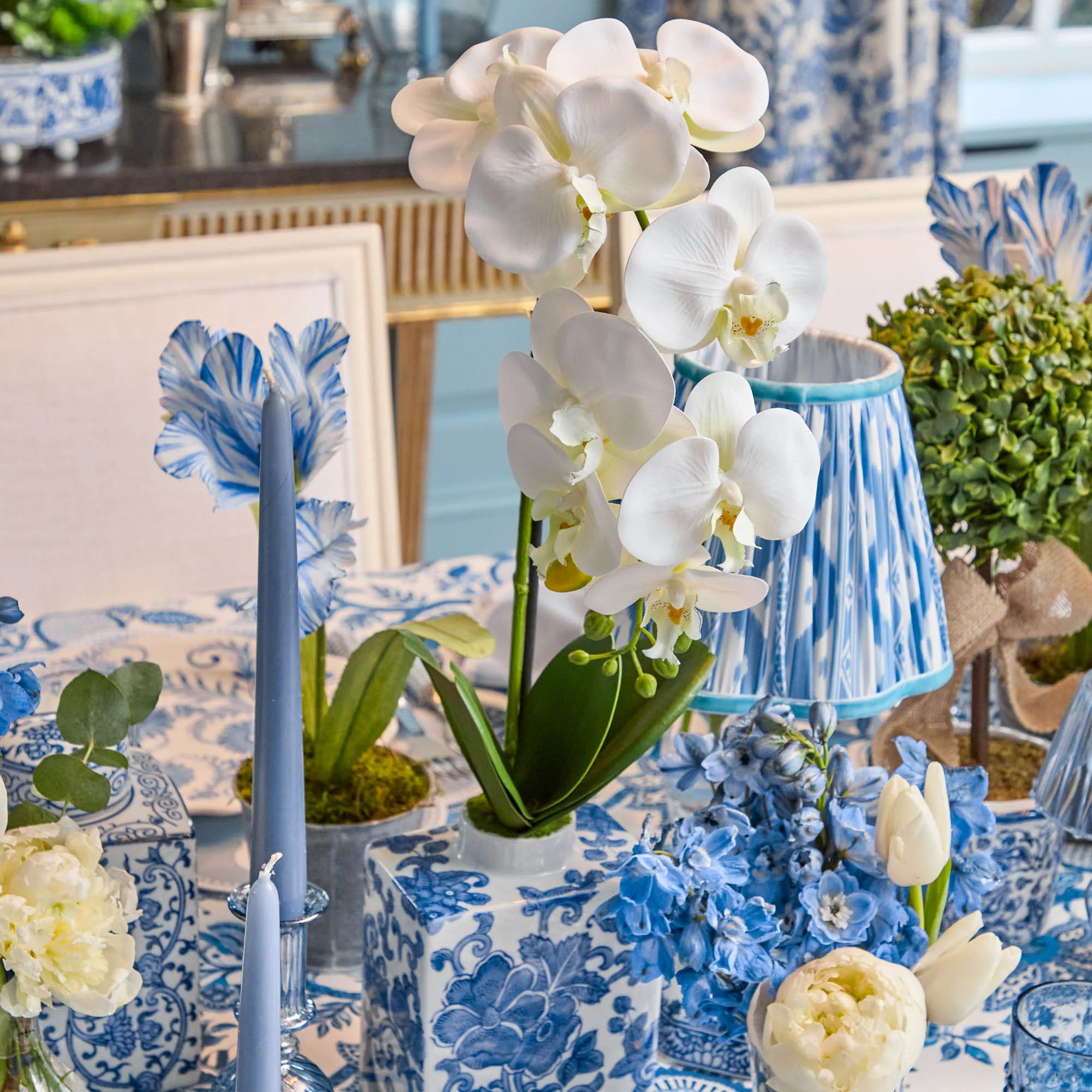 Faux Orchid in Chinoiserie Vase - Image 18