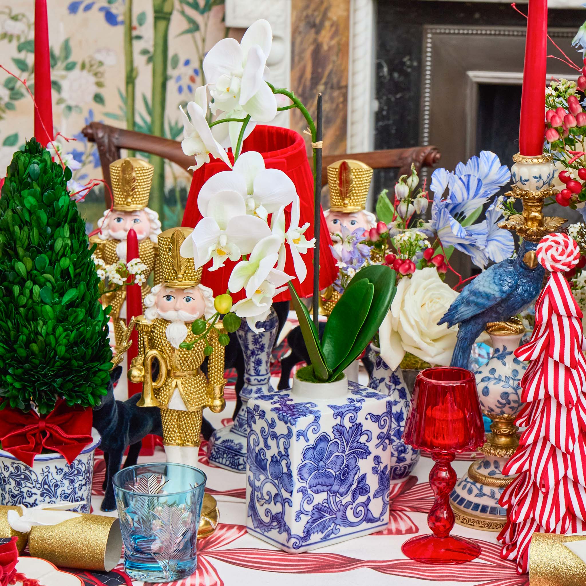 Faux Orchid in Chinoiserie Vase - Image 5