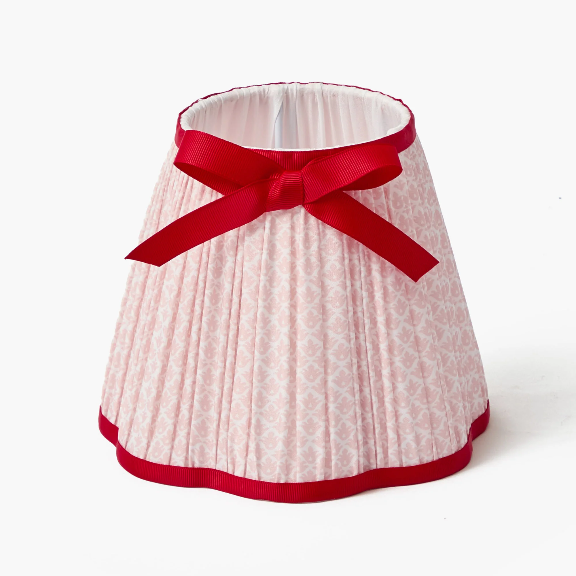 Red Ribboned Fifi Poodle Rechargeable Lamp with Pink & Red Lotus Bow Shade (18cm) - Image 10