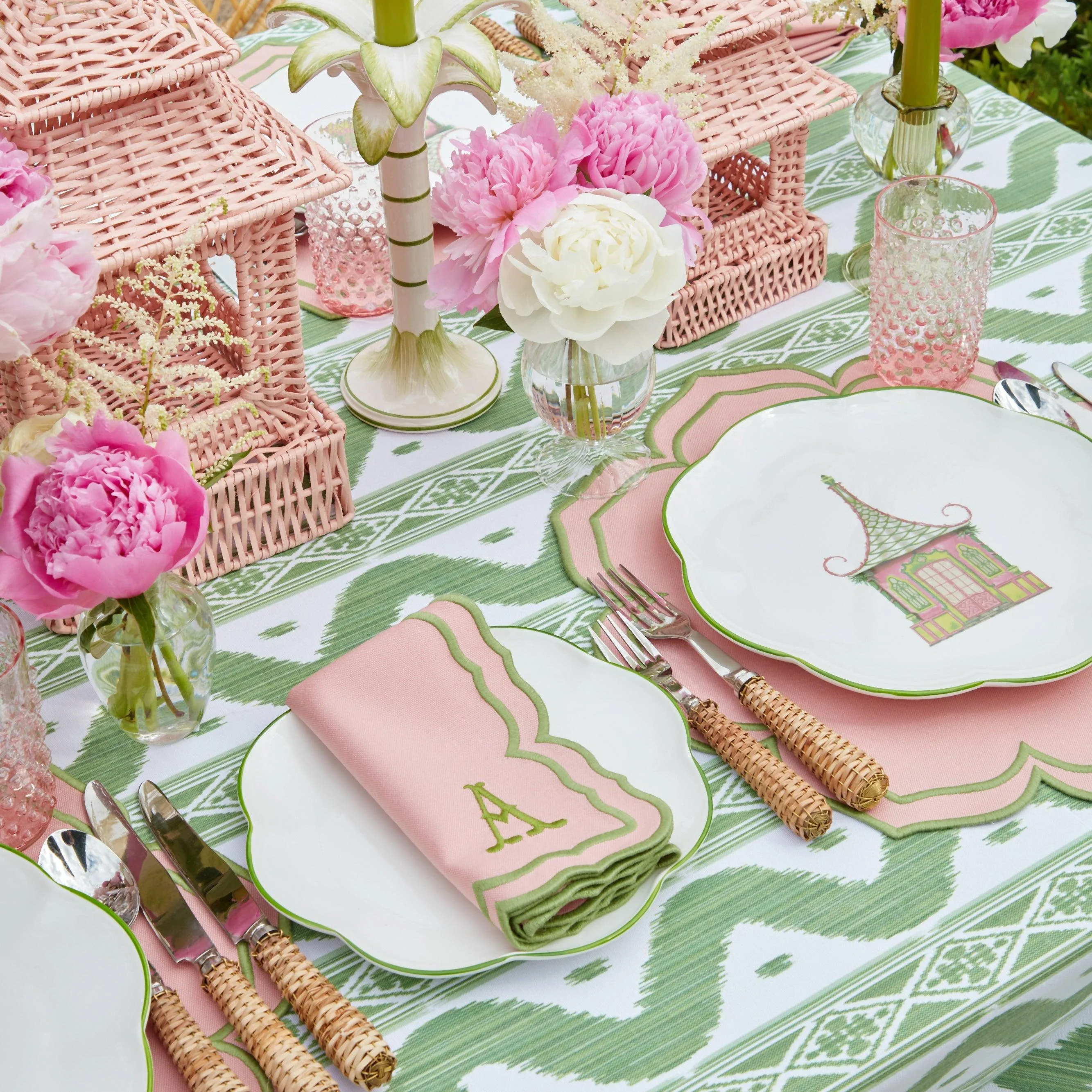 Fleur Pink Napkins (Set of 4) - Image 4