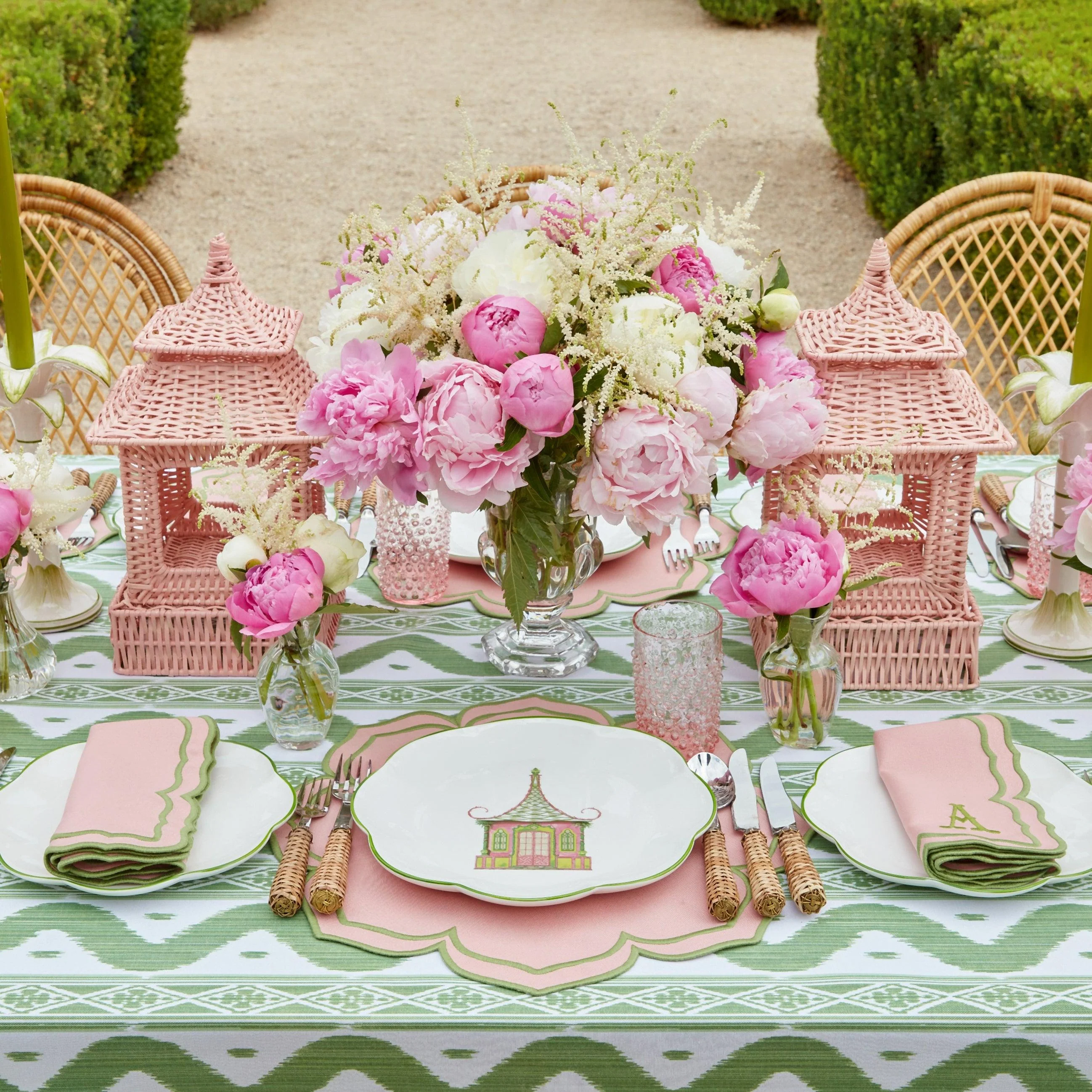 Fleur Pink Placemats & Napkins (Set of 4) - Image 10