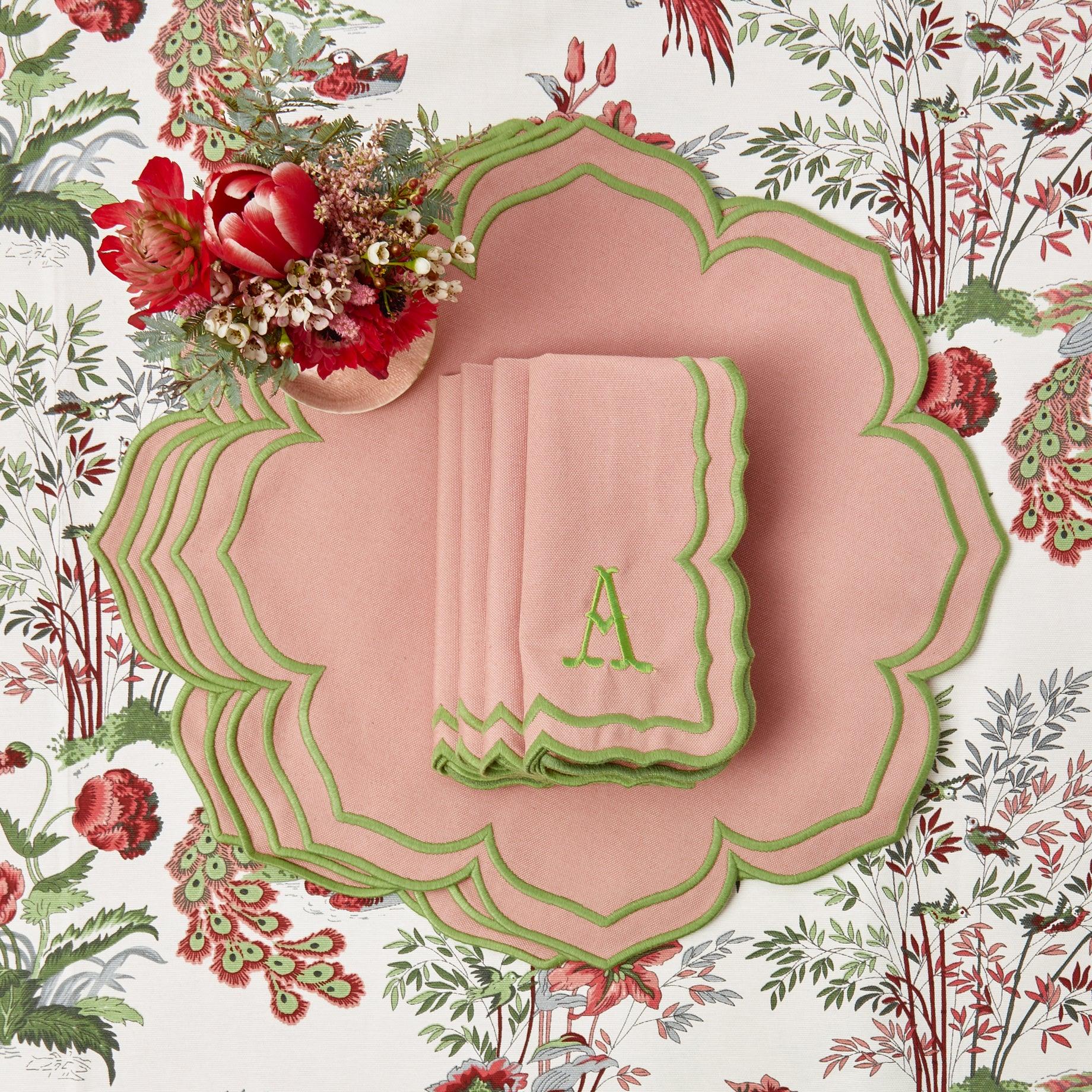 Fleur Pink Placemats & Napkins (Set of 4) - Image 18
