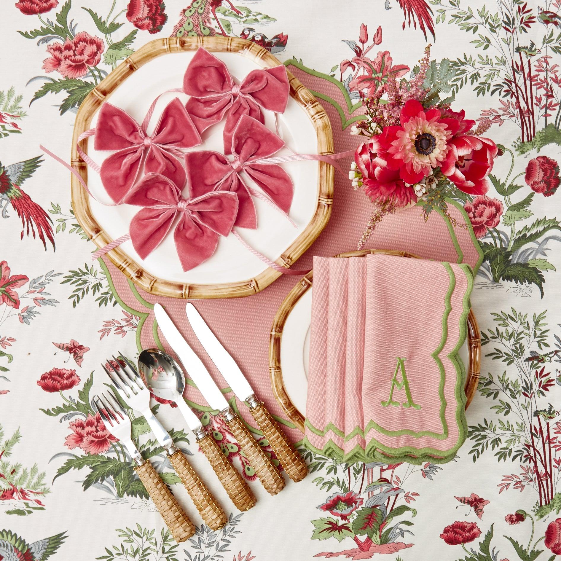 Fleur Pink Placemats & Napkins (Set of 4) - Image 23