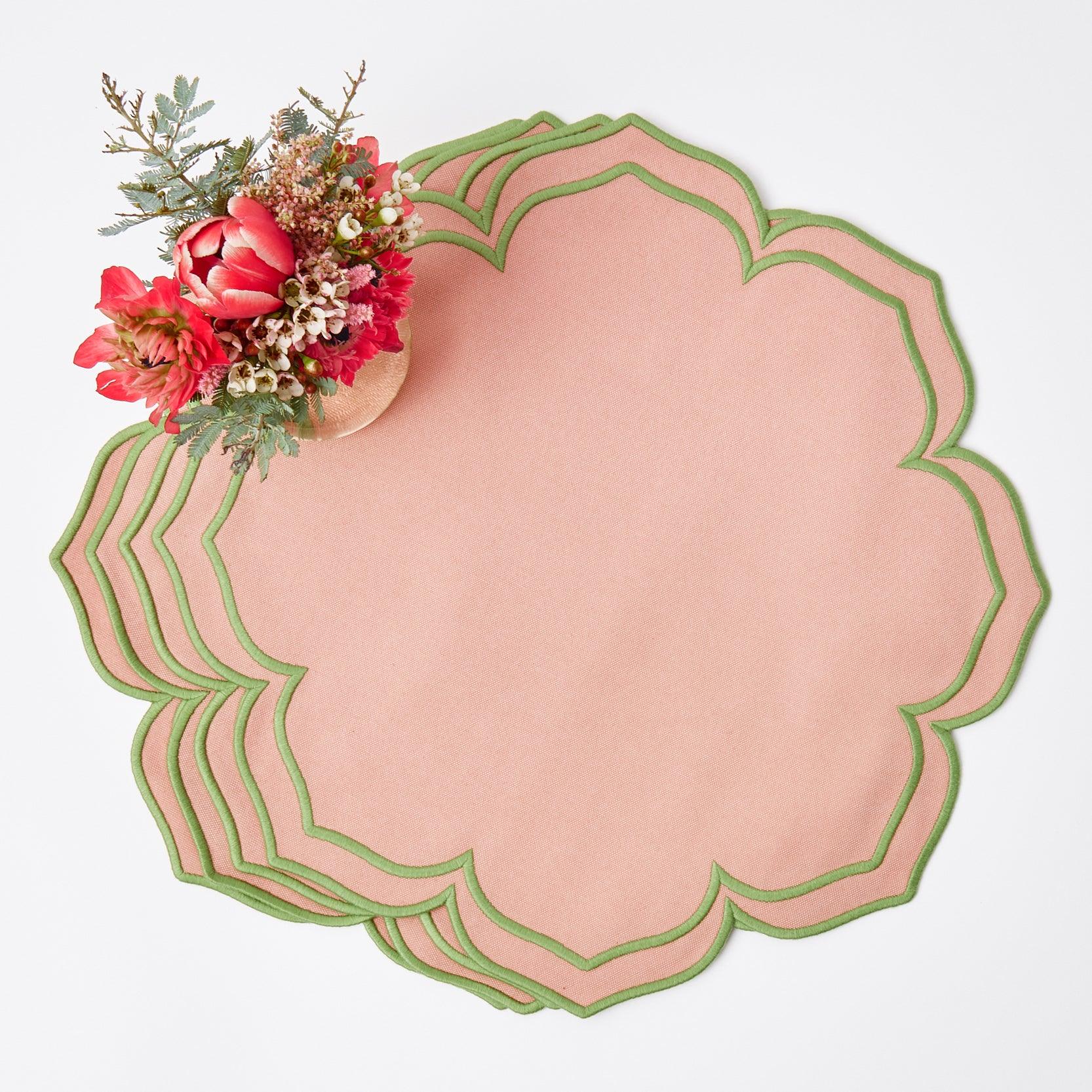 Fleur Pink Placemats & Napkins (Set of 4) - Image 24