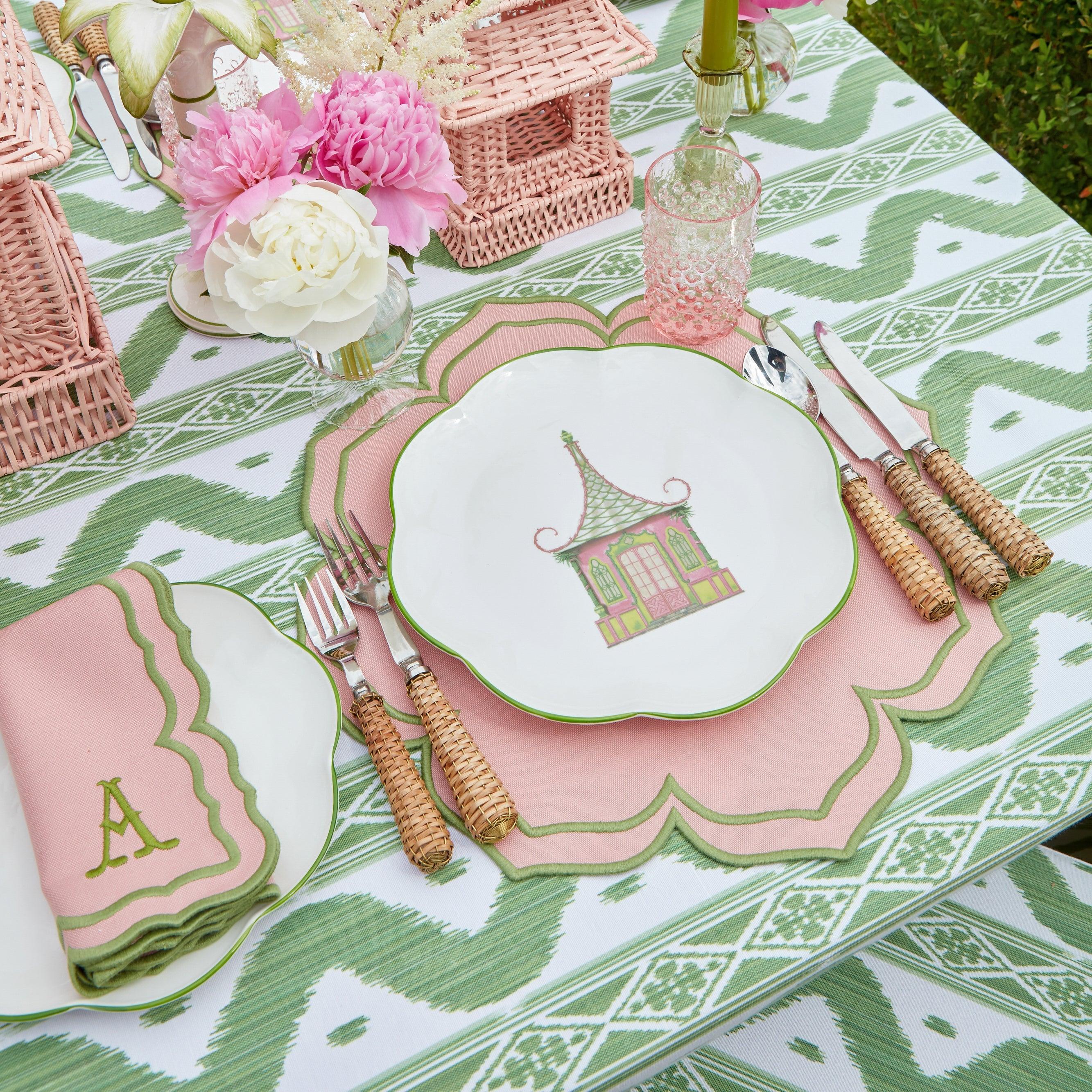Fleur Pink Placemats & Napkins (Set of 4) - Image 3